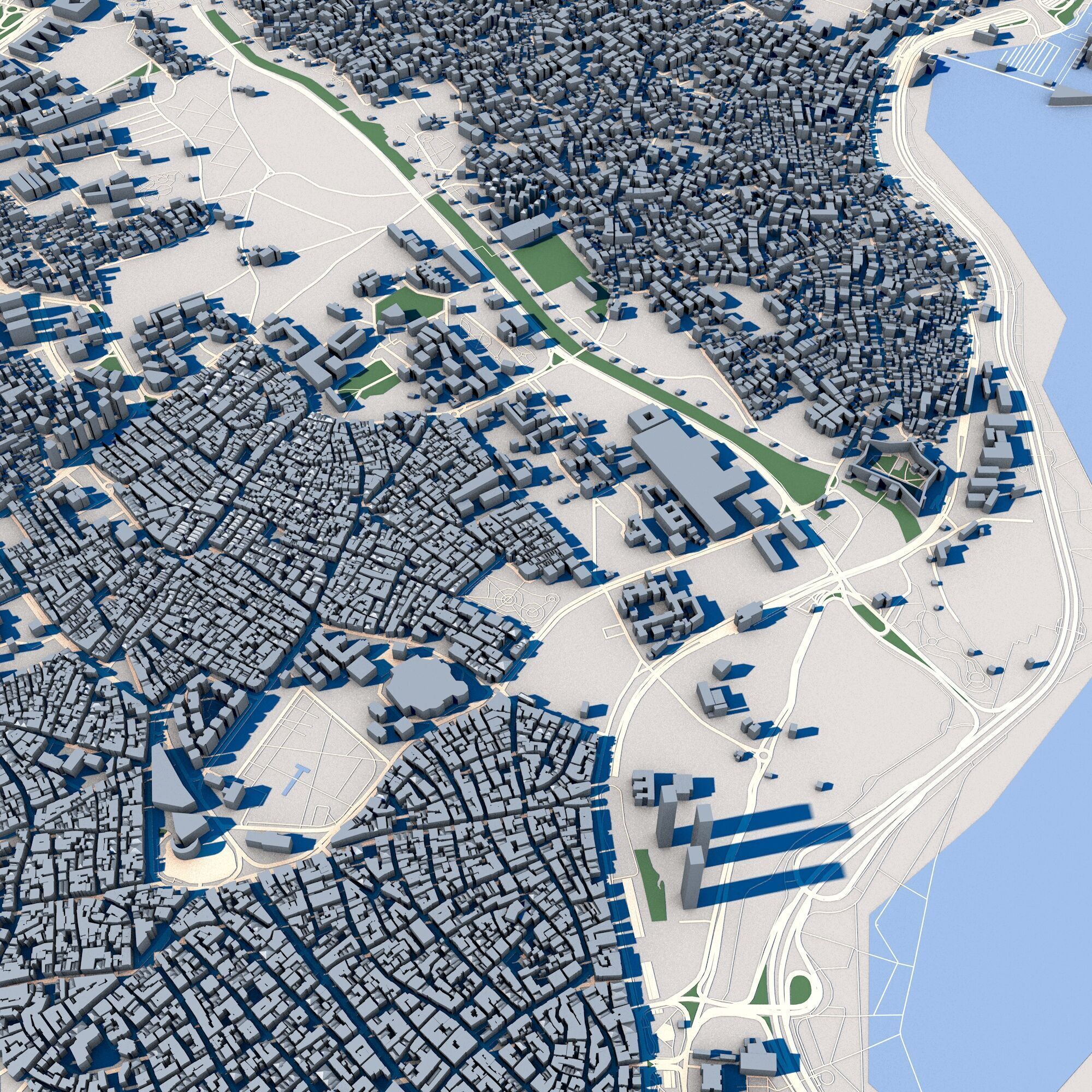 Cityscape Istanbul Turkey 3D model_6