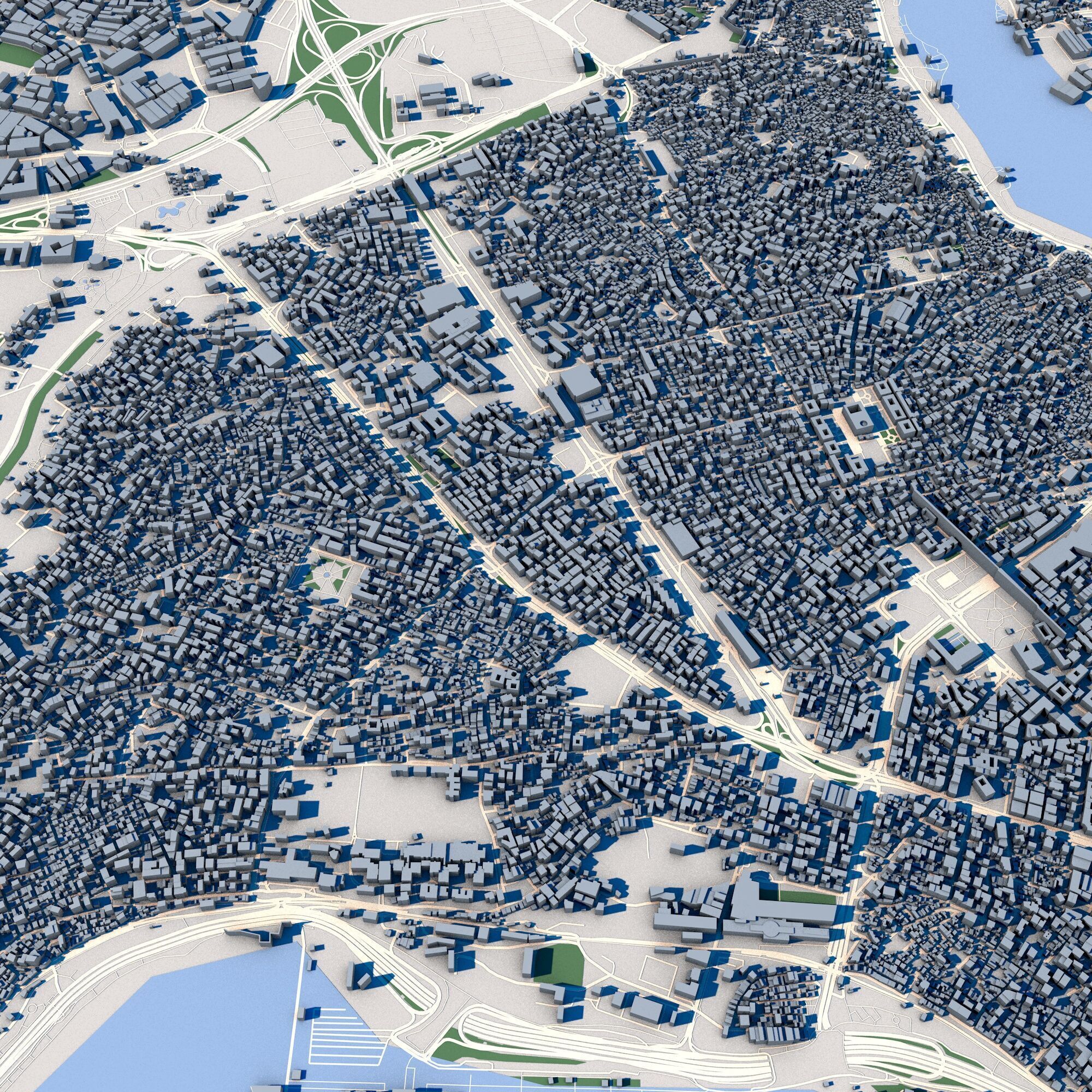 Cityscape Istanbul Turkey 3D model_5