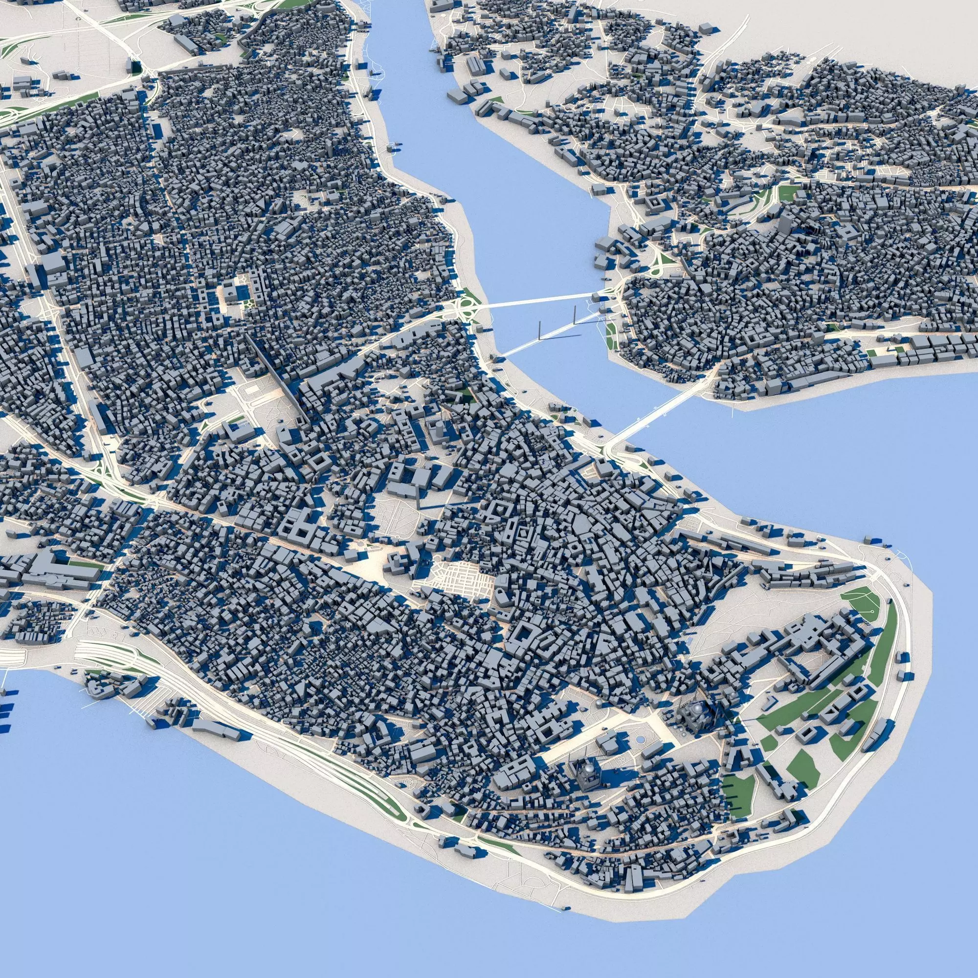 Cityscape Istanbul Turkey 3D model_0