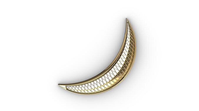 half moon pattern Free 3D print model