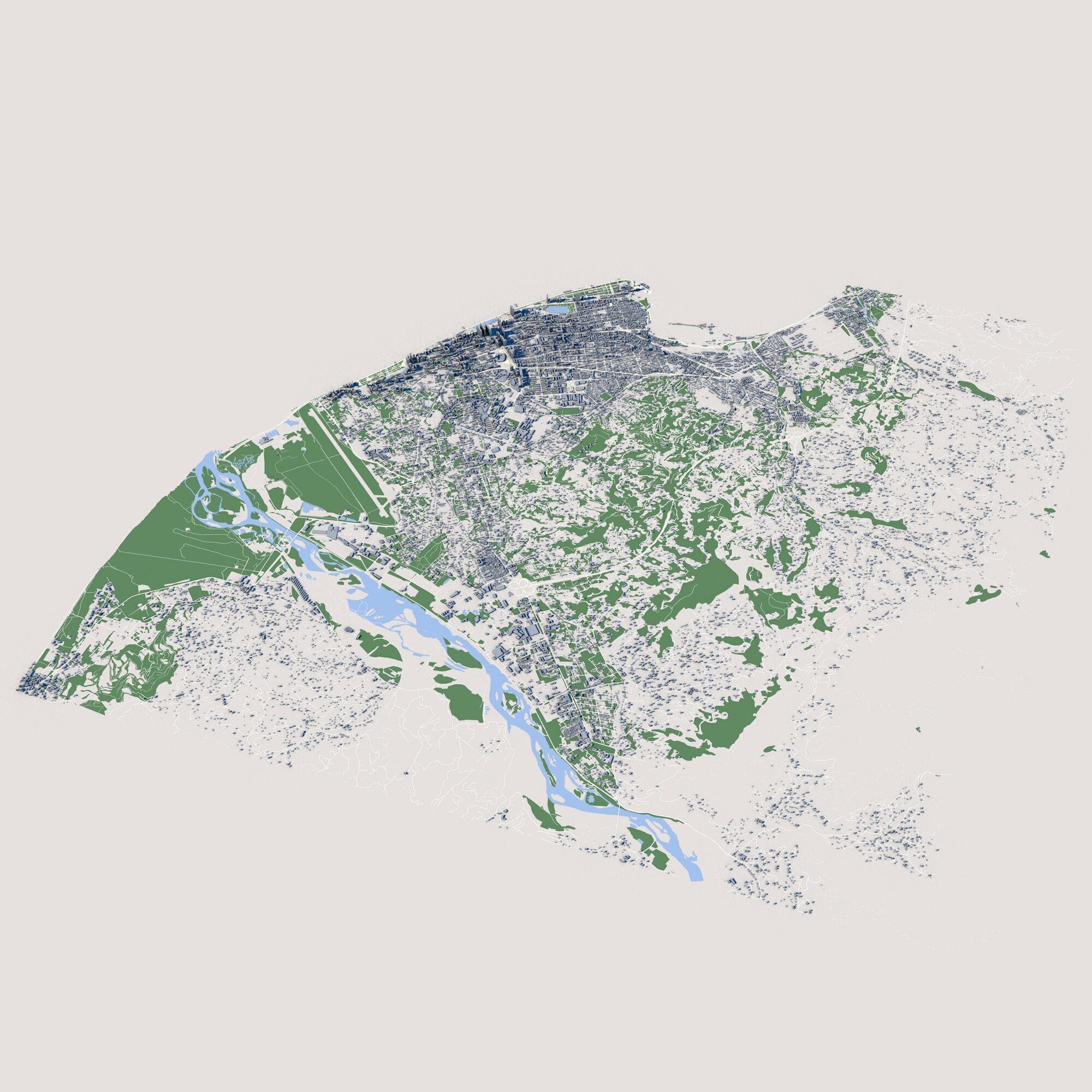 Cityscape Batumi Georgia 3D model_1