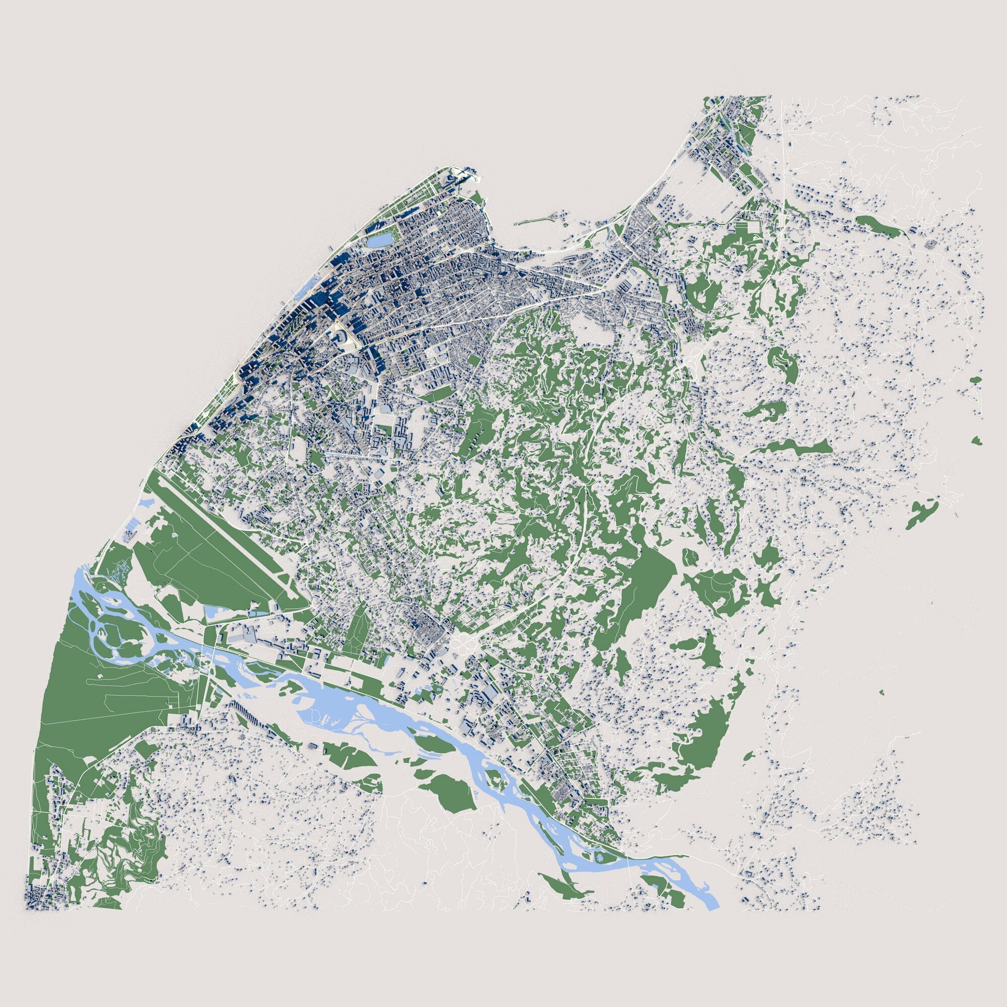 Cityscape Batumi Georgia 3D model_2