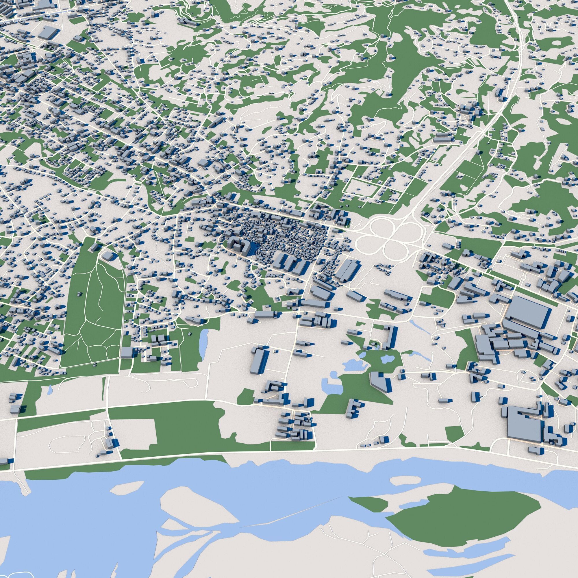 Cityscape Batumi Georgia 3D model_4