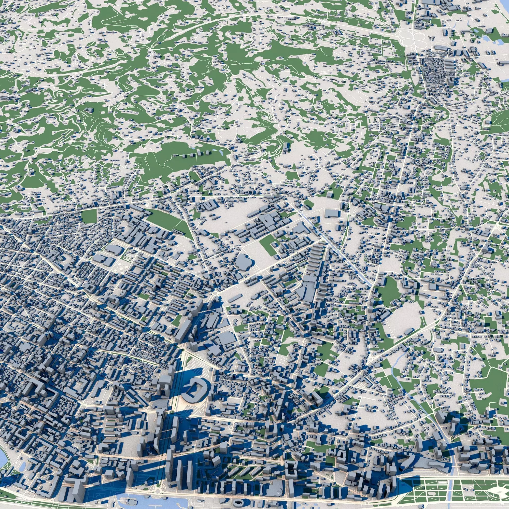 Cityscape Batumi Georgia 3D model_0