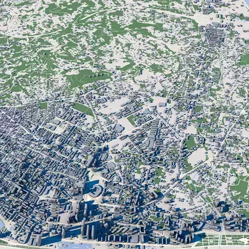 Cityscape Batumi Georgia 3D model