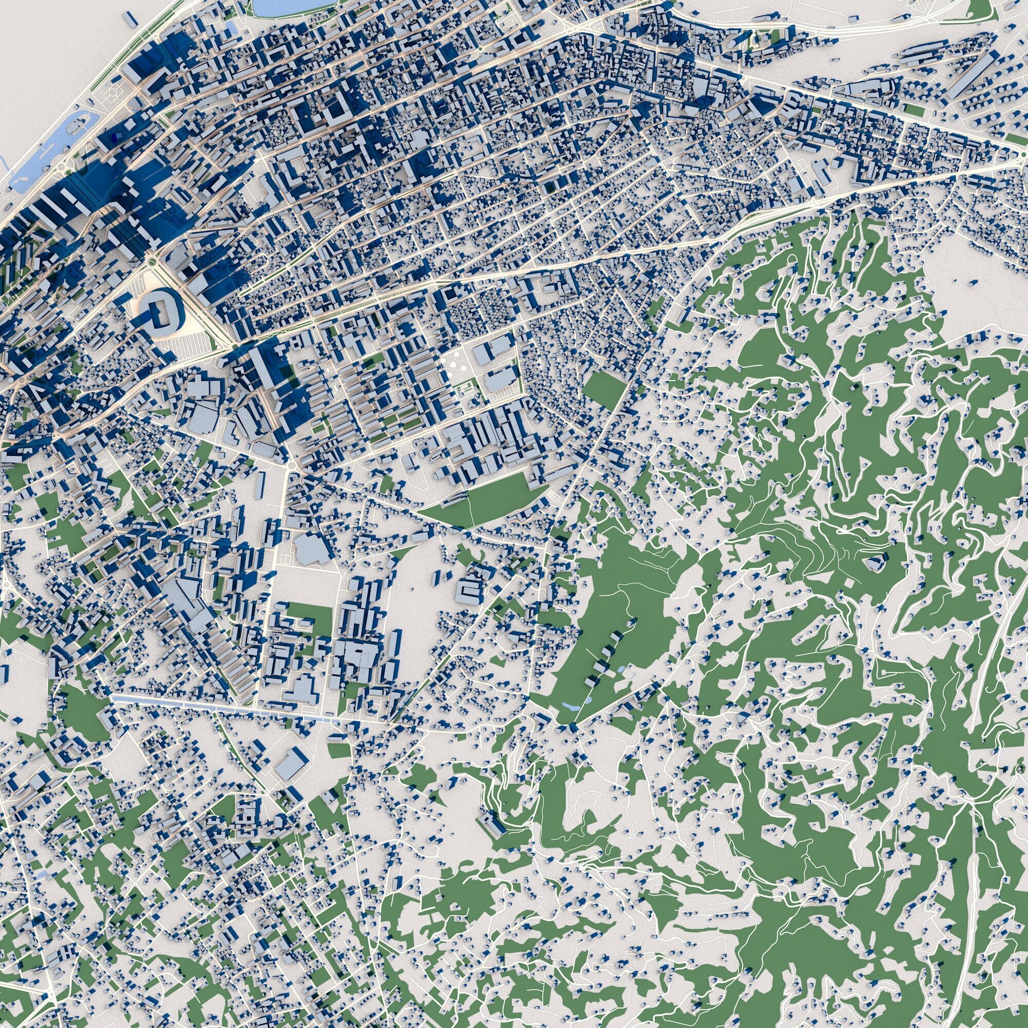 Cityscape Batumi Georgia 3D model_3