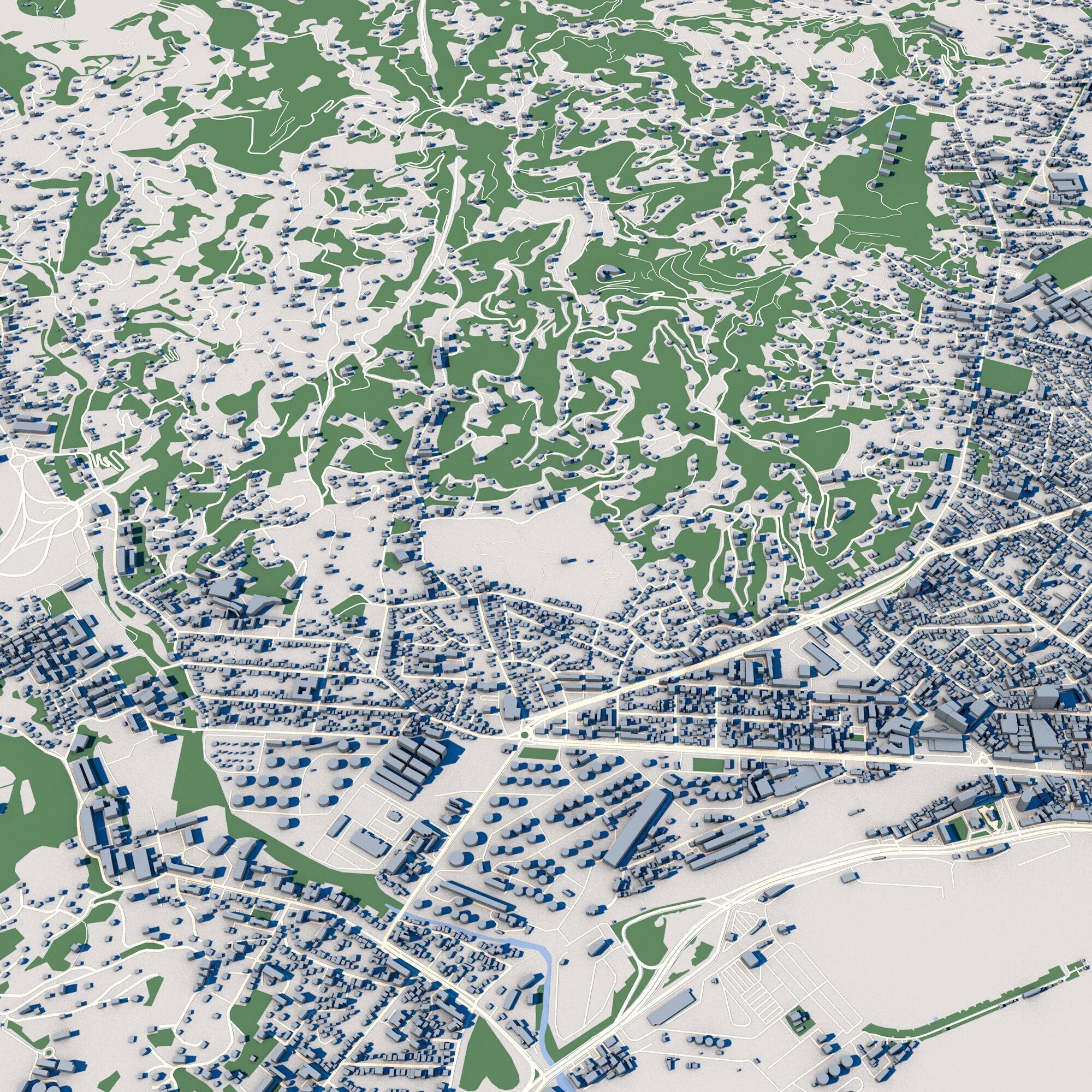 Cityscape Batumi Georgia 3D model_8