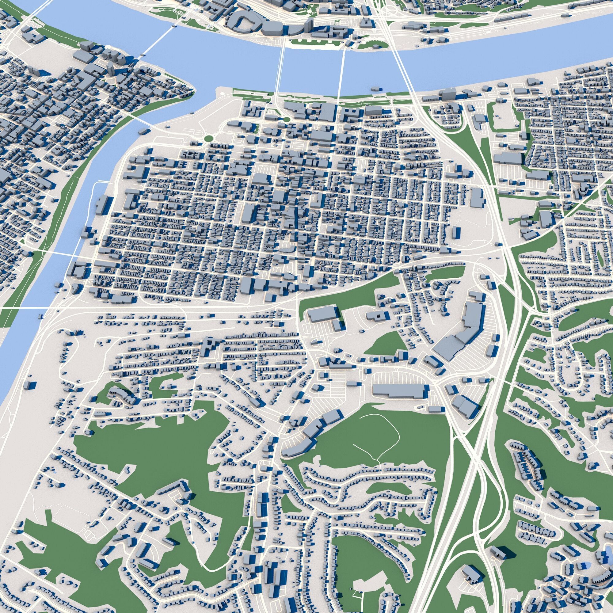 Cincinnati City Ohio USA 3D model_4
