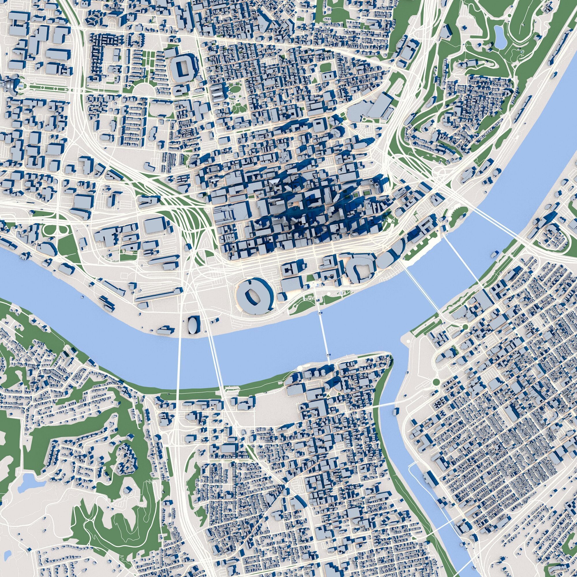 Cincinnati City Ohio USA 3D model_3