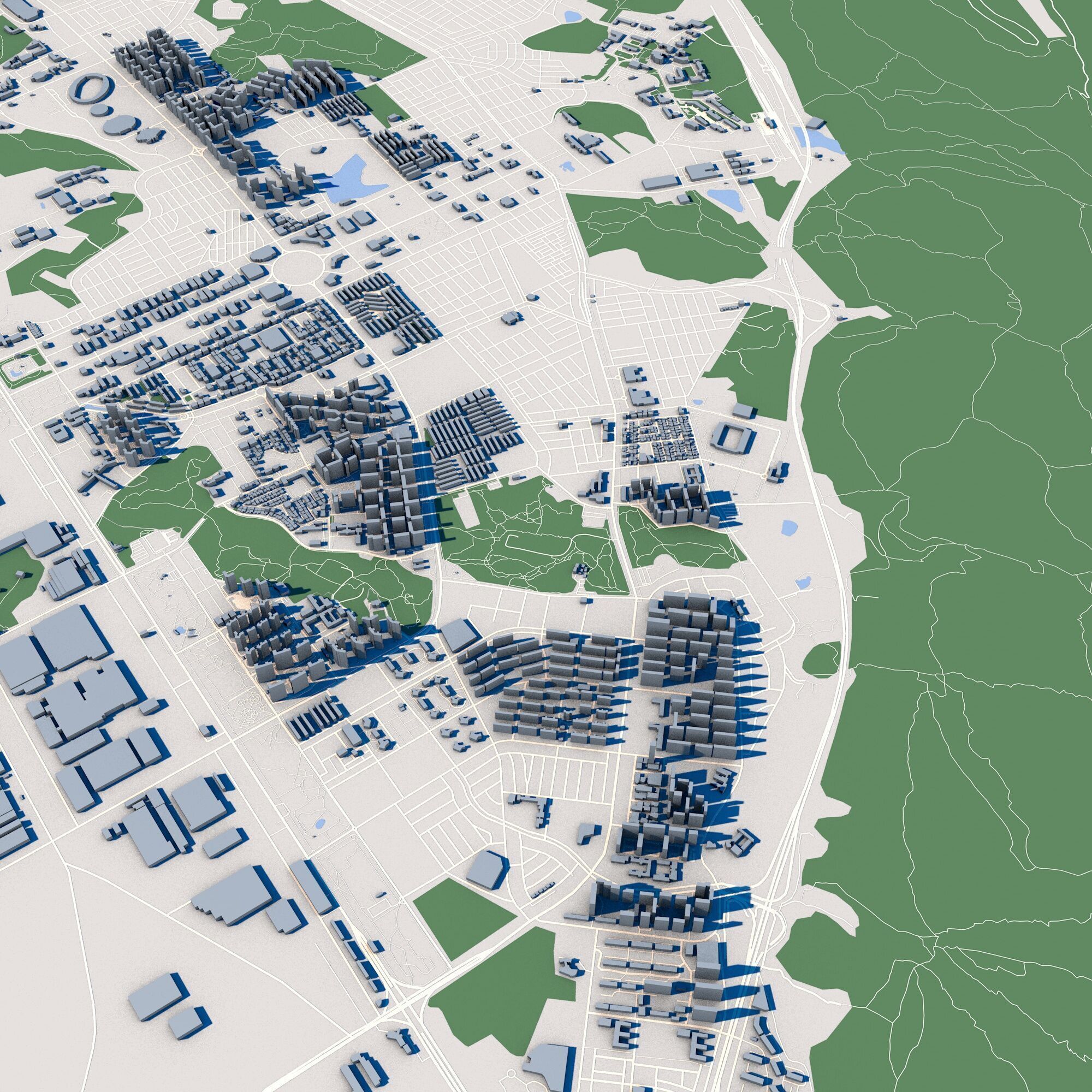 Changwon-si City South Korea 3D model_4