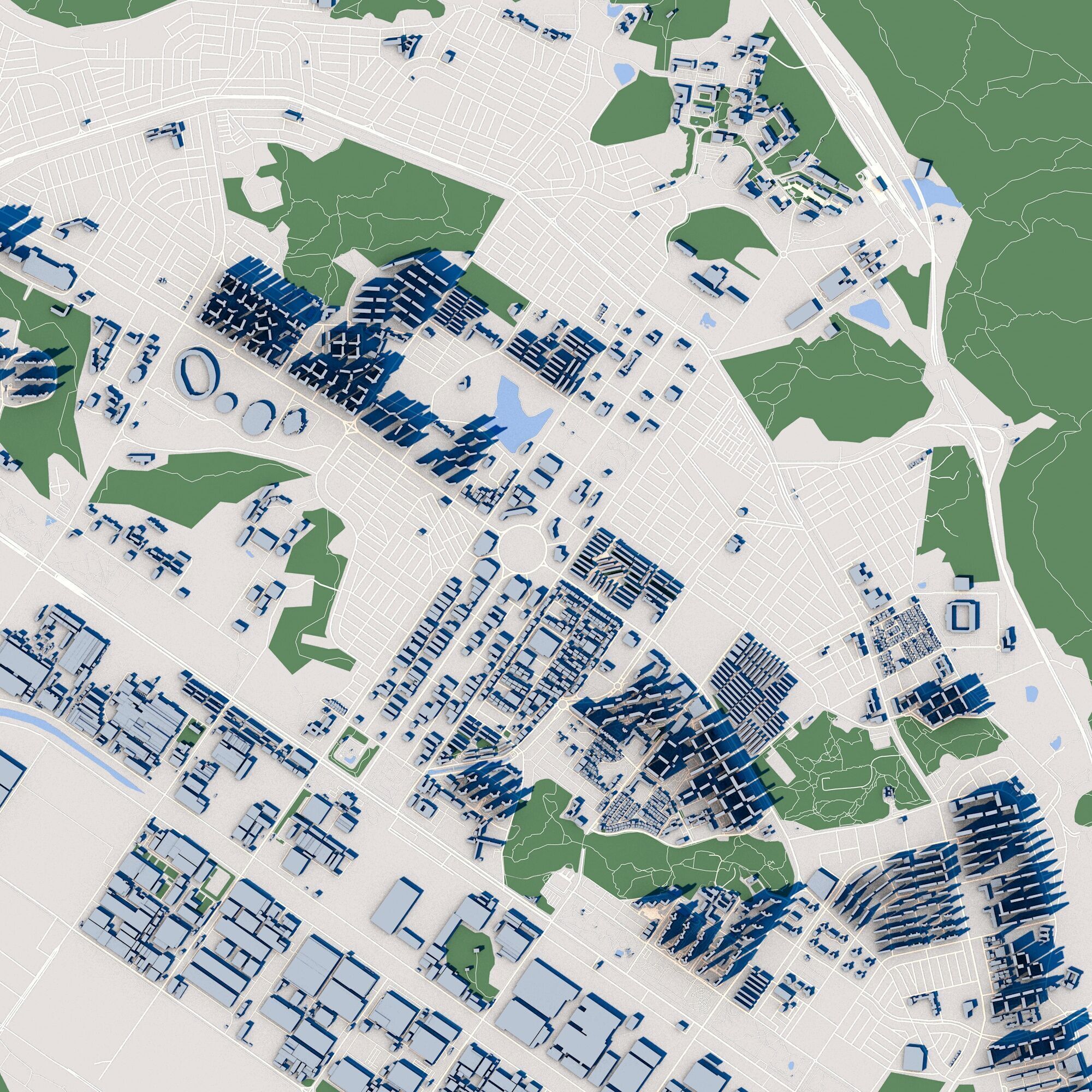 Changwon-si City South Korea 3D model_3