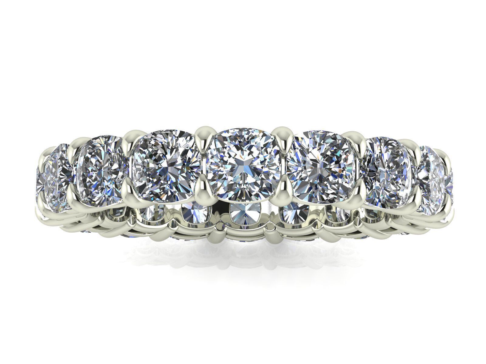 Classic Eternity Bands - Square Cushion - 20 - 40 - 60 points  3D print model_3