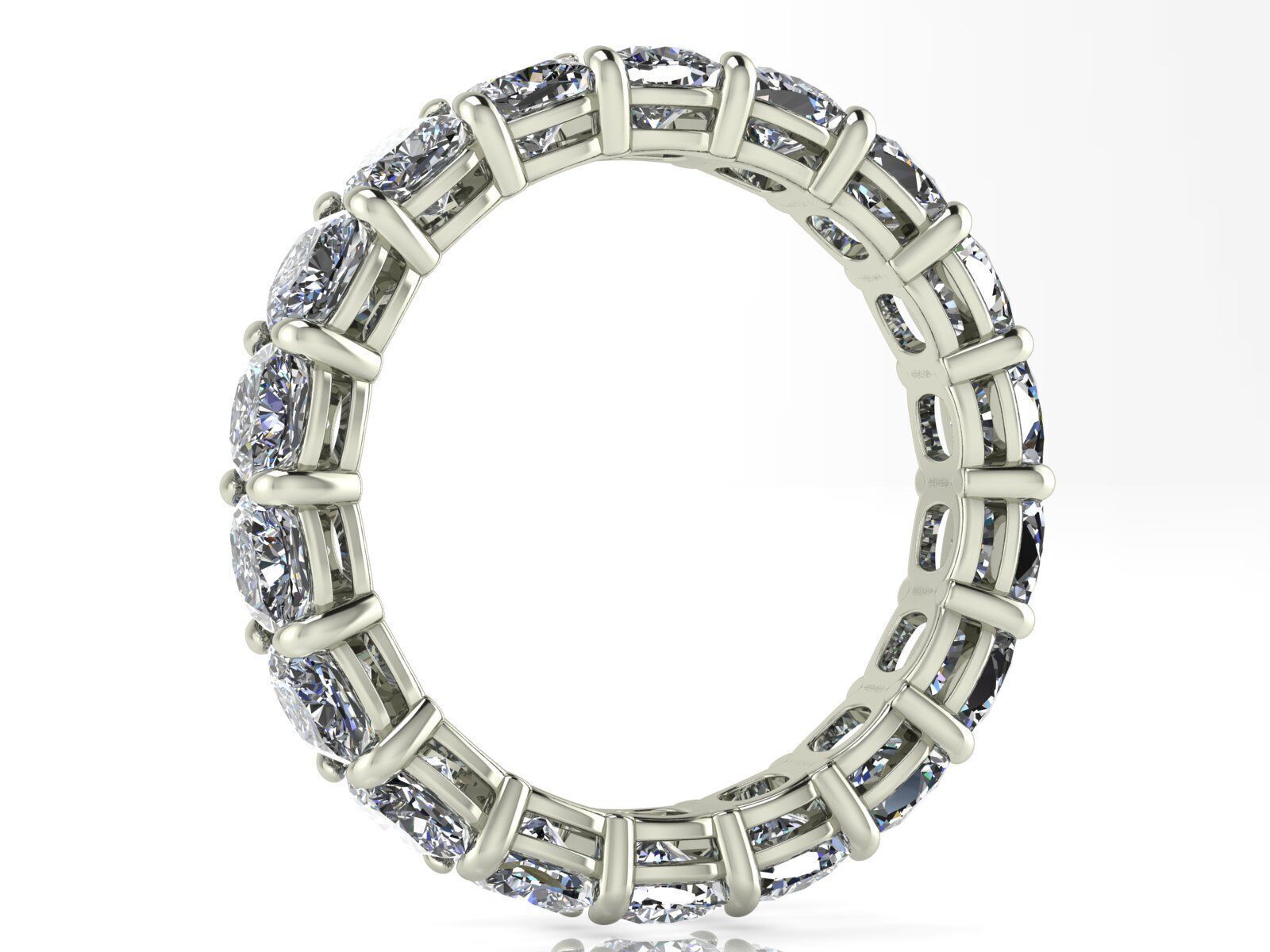 Classic Eternity Bands - Square Cushion - 20 - 40 - 60 points  3D print model_1