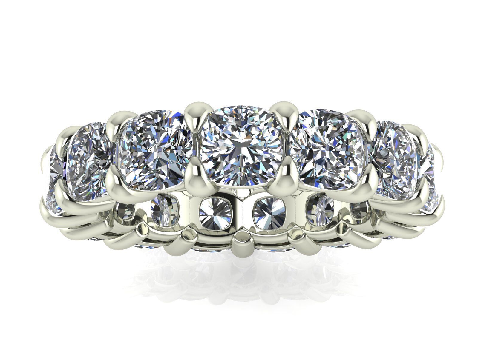 Classic Eternity Bands - Square Cushion - 20 - 40 - 60 points  3D print model_11