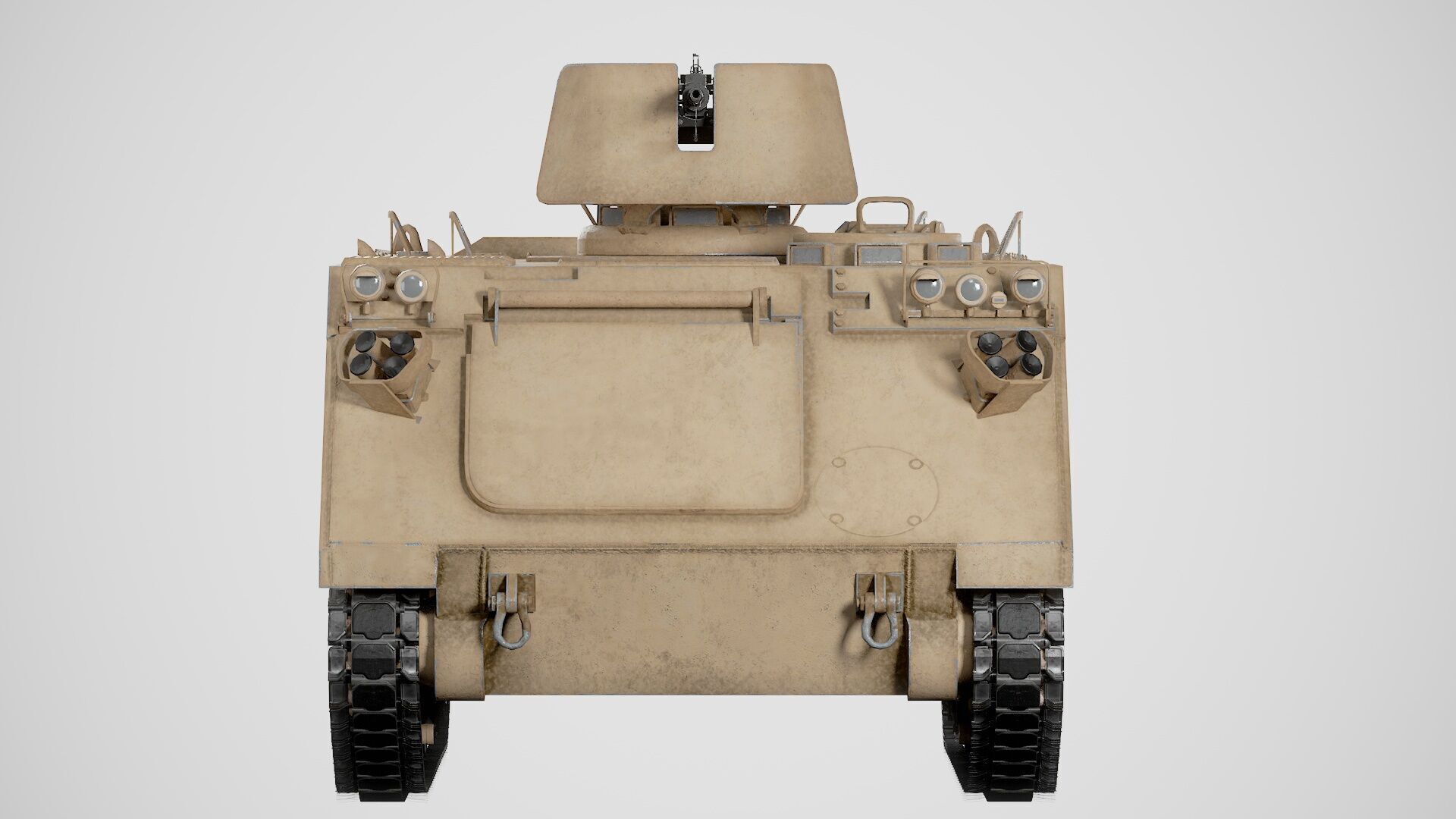 Lowpoly M113 Armored Personnel Carrier - Game-Ready Military Low-poly 3D model_7