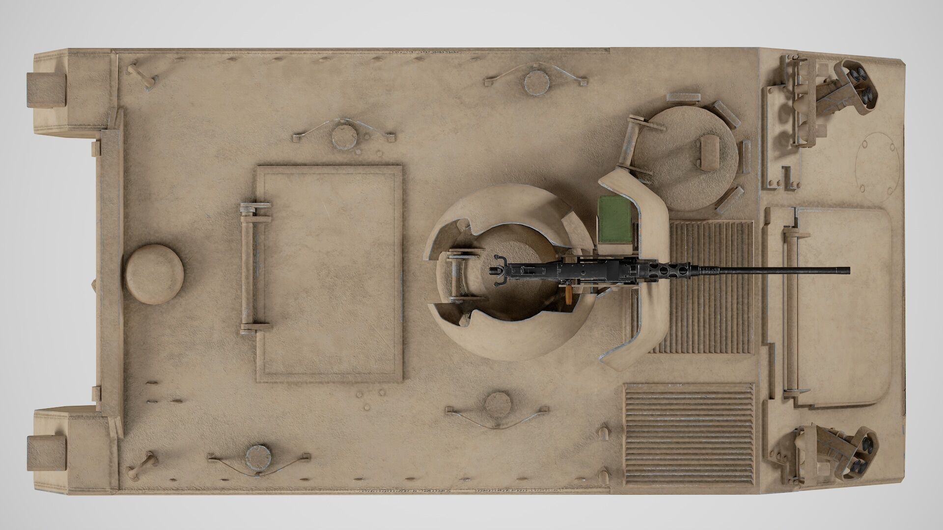 Lowpoly M113 Armored Personnel Carrier - Game-Ready Military Low-poly 3D model_2