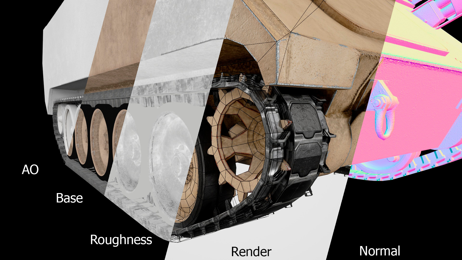 Lowpoly M113 Armored Personnel Carrier - Game-Ready Military Low-poly 3D model_10