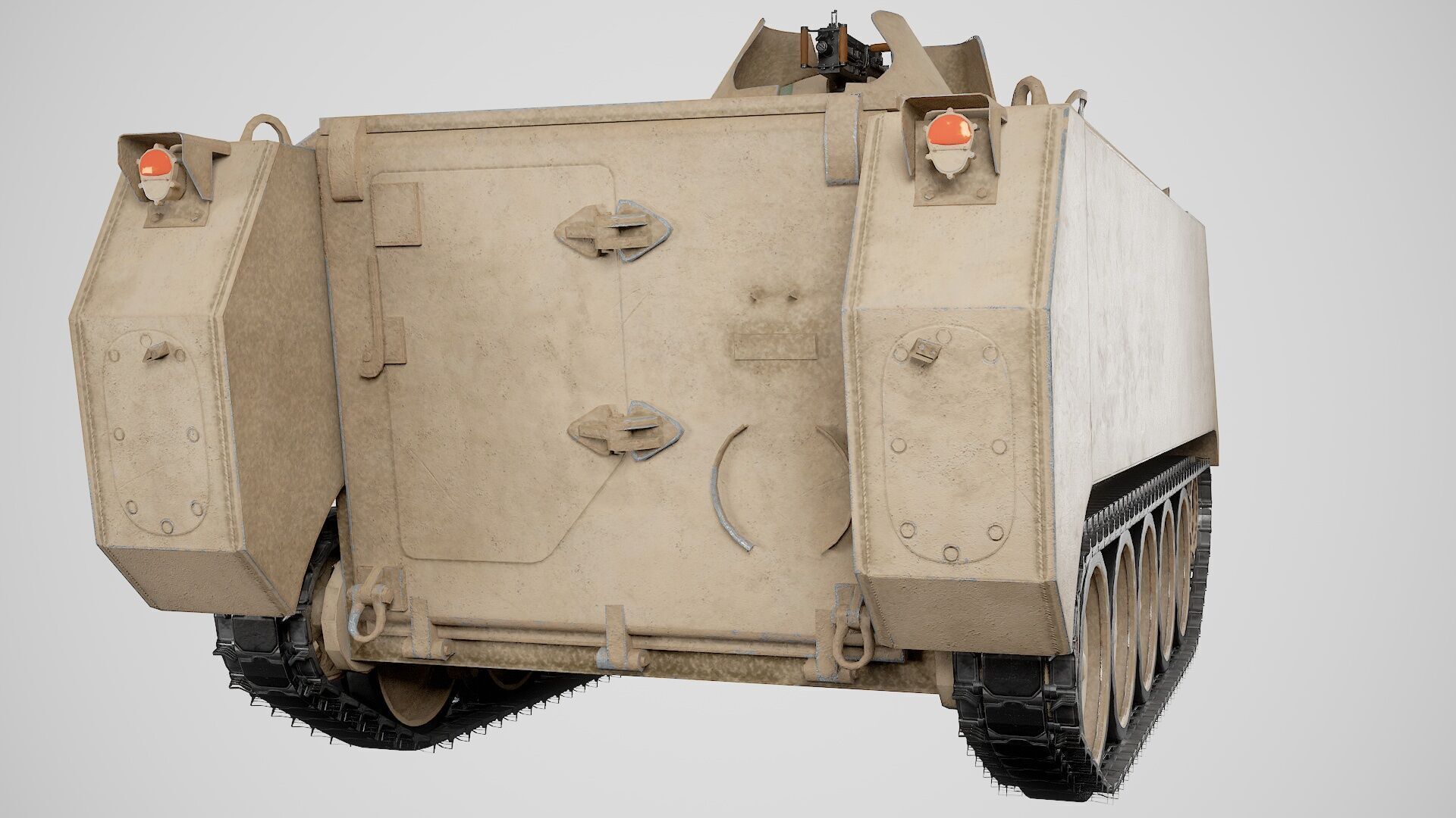 Lowpoly M113 Armored Personnel Carrier - Game-Ready Military Low-poly 3D model_6