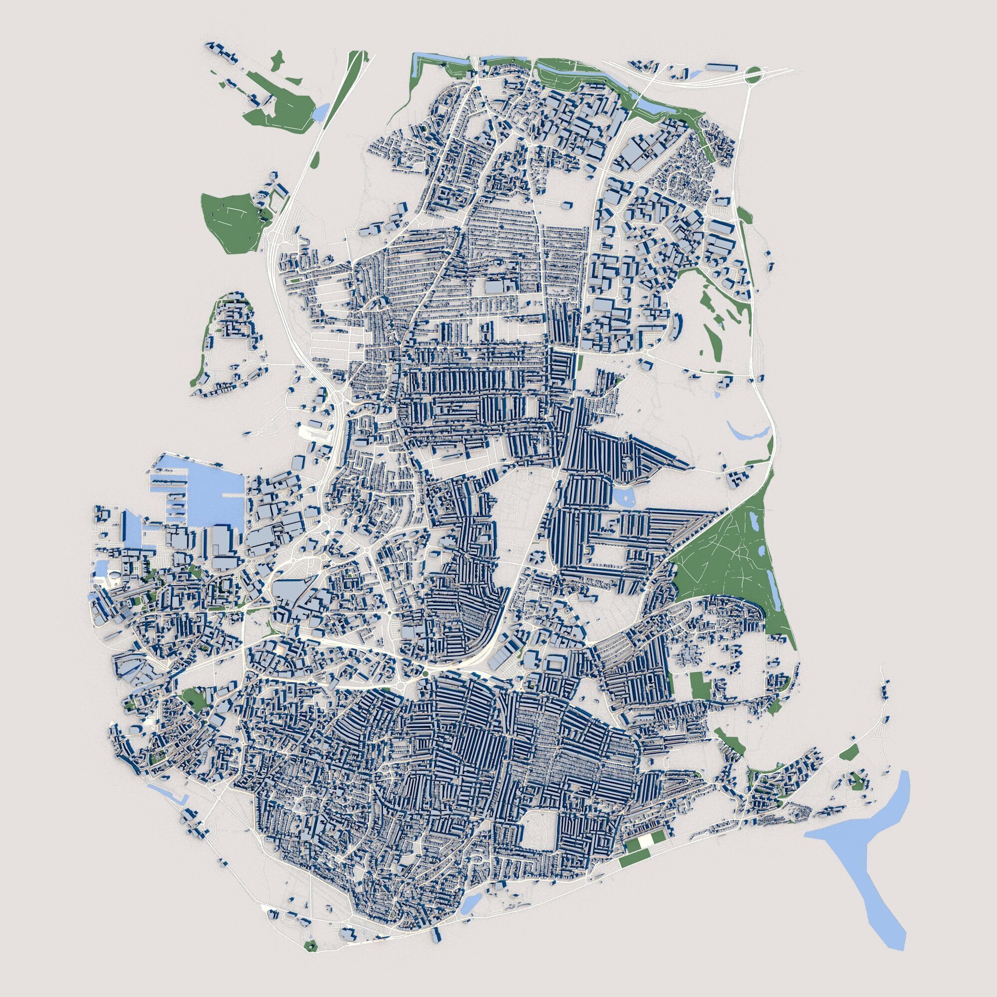 Portsmouth City England 3D model_2