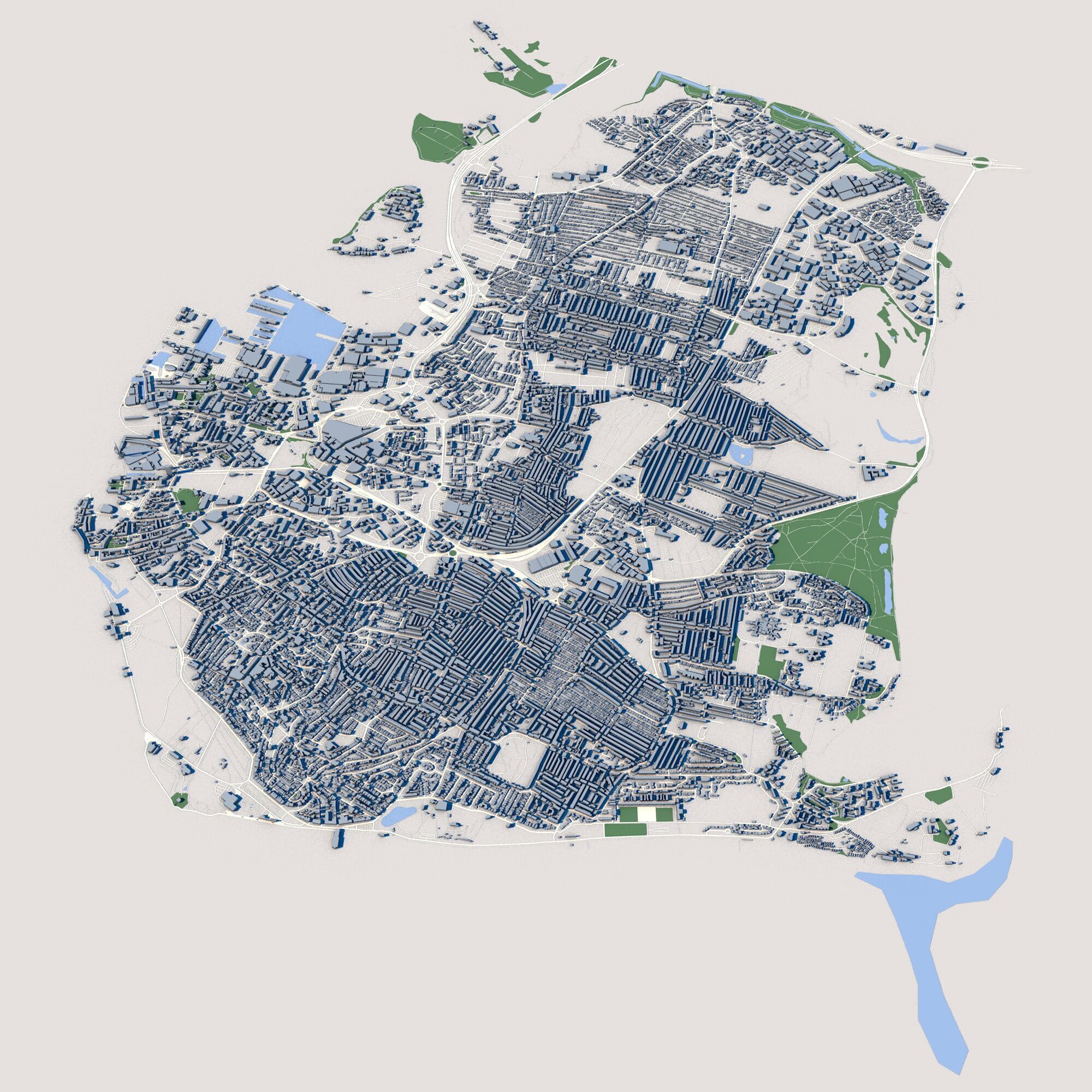 Portsmouth City England 3D model_1