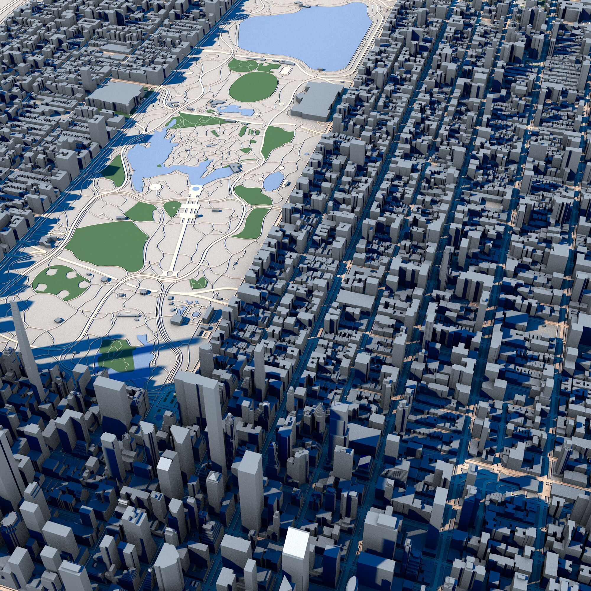 New York City in New York State 3D model_4