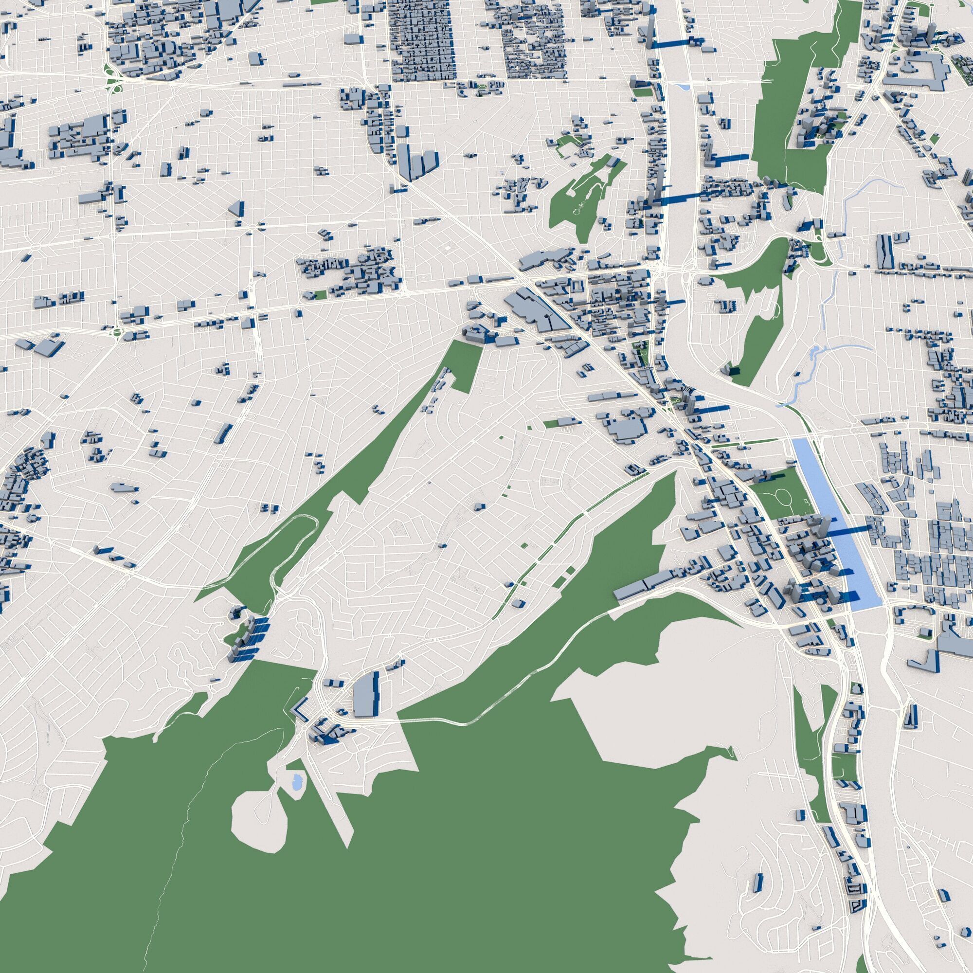 Monterrey City Mexico 3D model_7