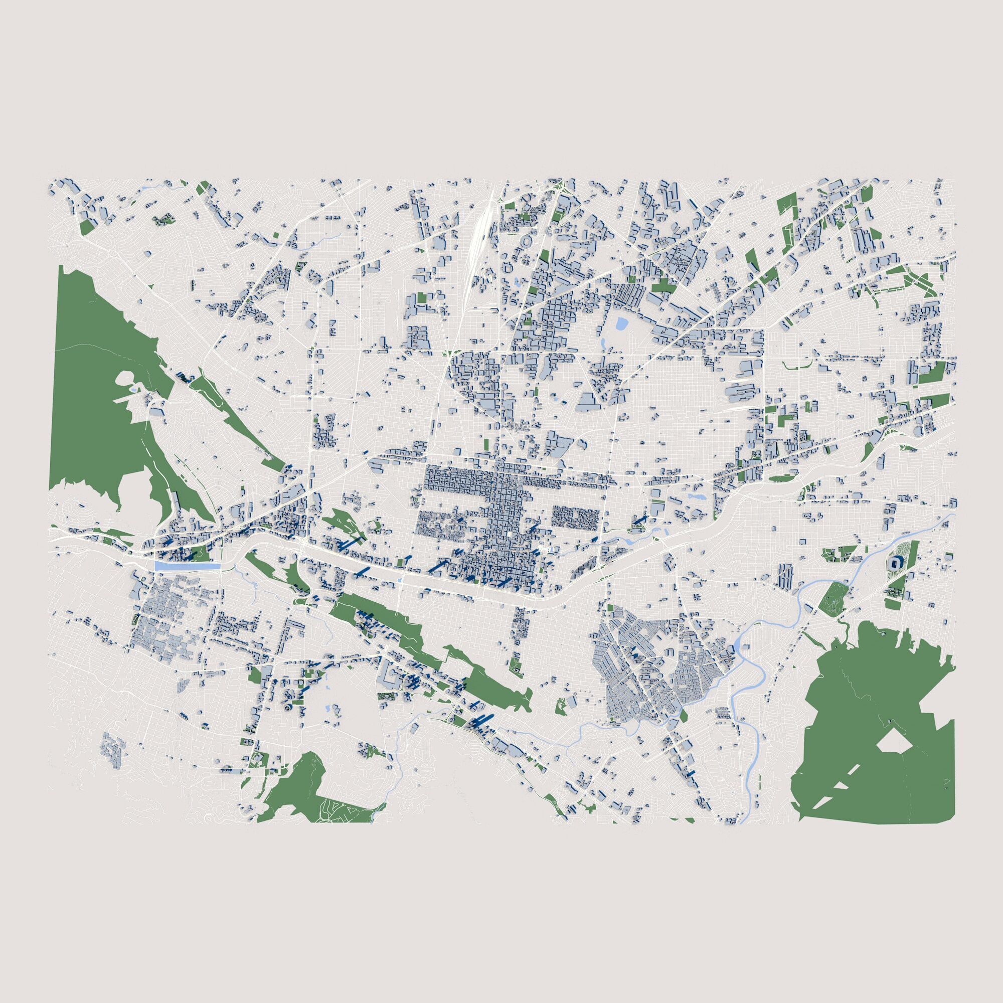 Monterrey City Mexico 3D model_2
