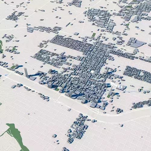 Monterrey City Mexico 3D model
