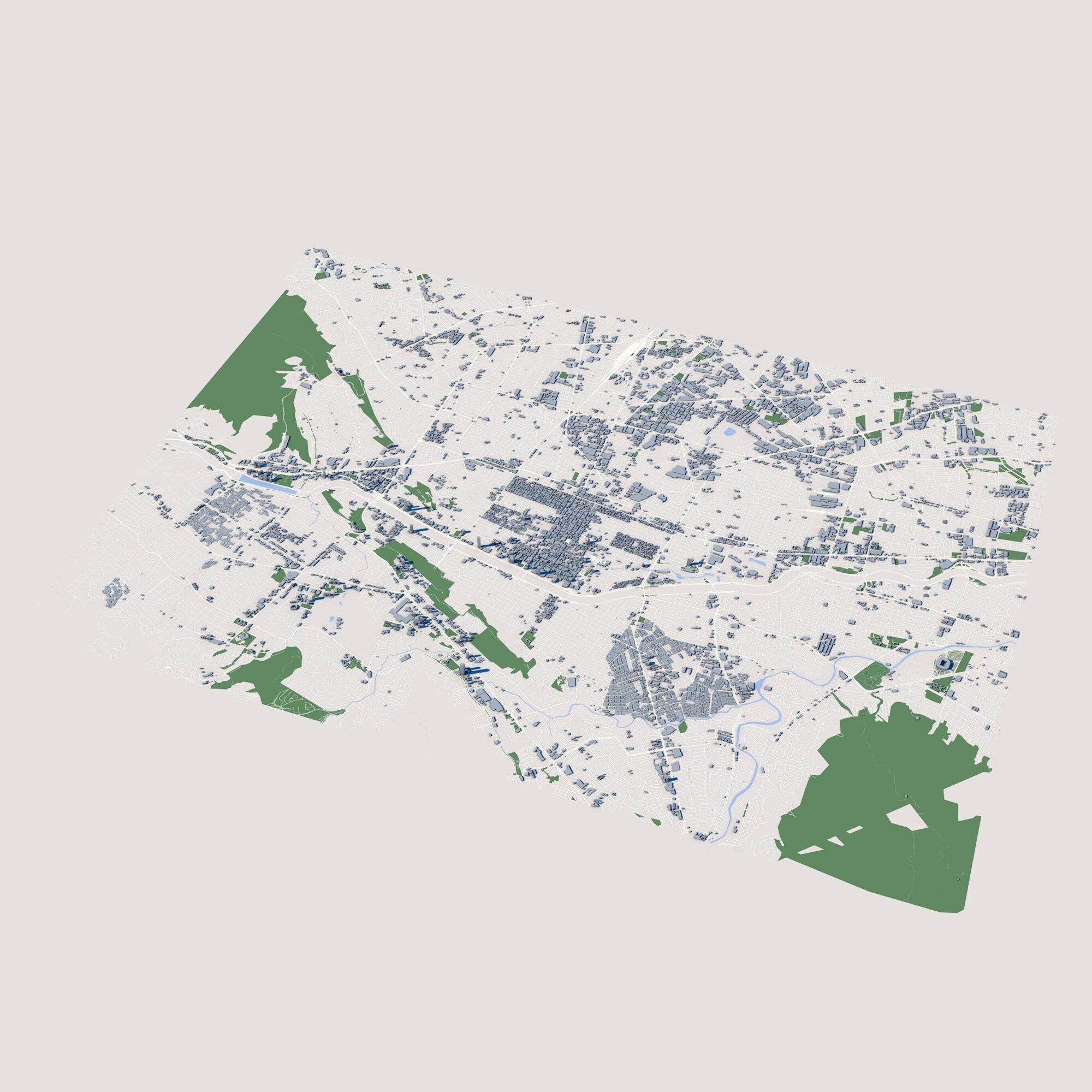 Monterrey City Mexico 3D model_1