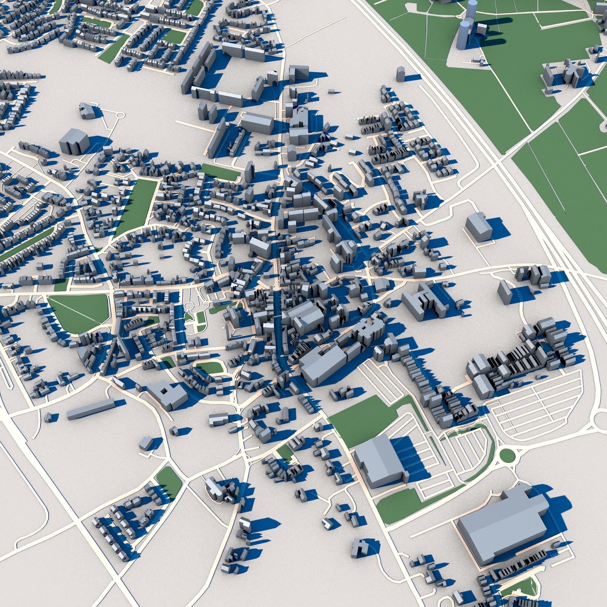 Kildare City Ireland 3D model_5