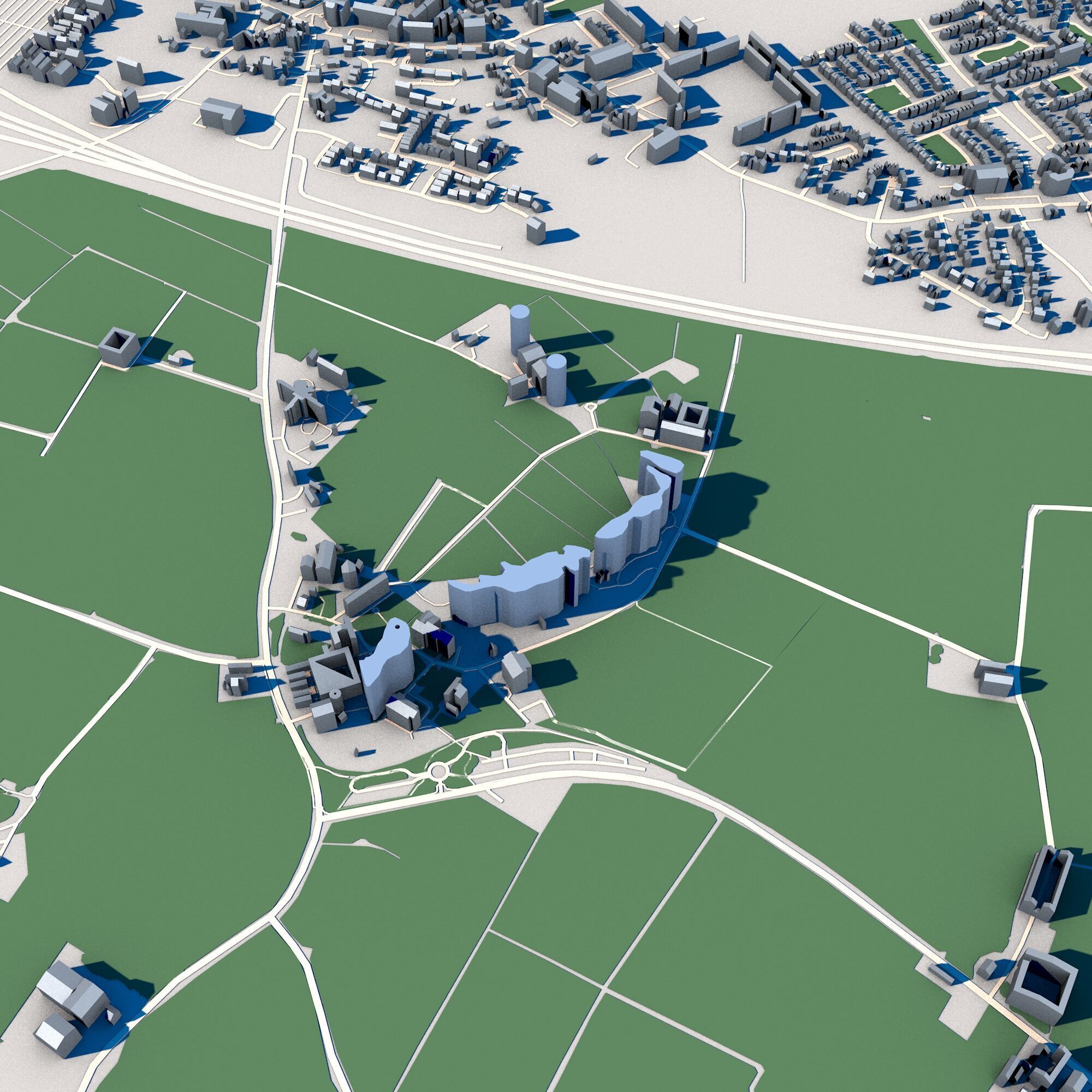 Kildare City Ireland 3D model_1