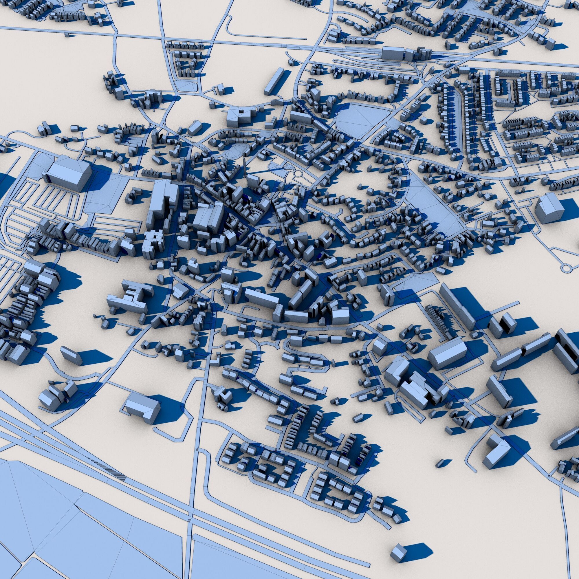 Kildare City Ireland 3D model_10