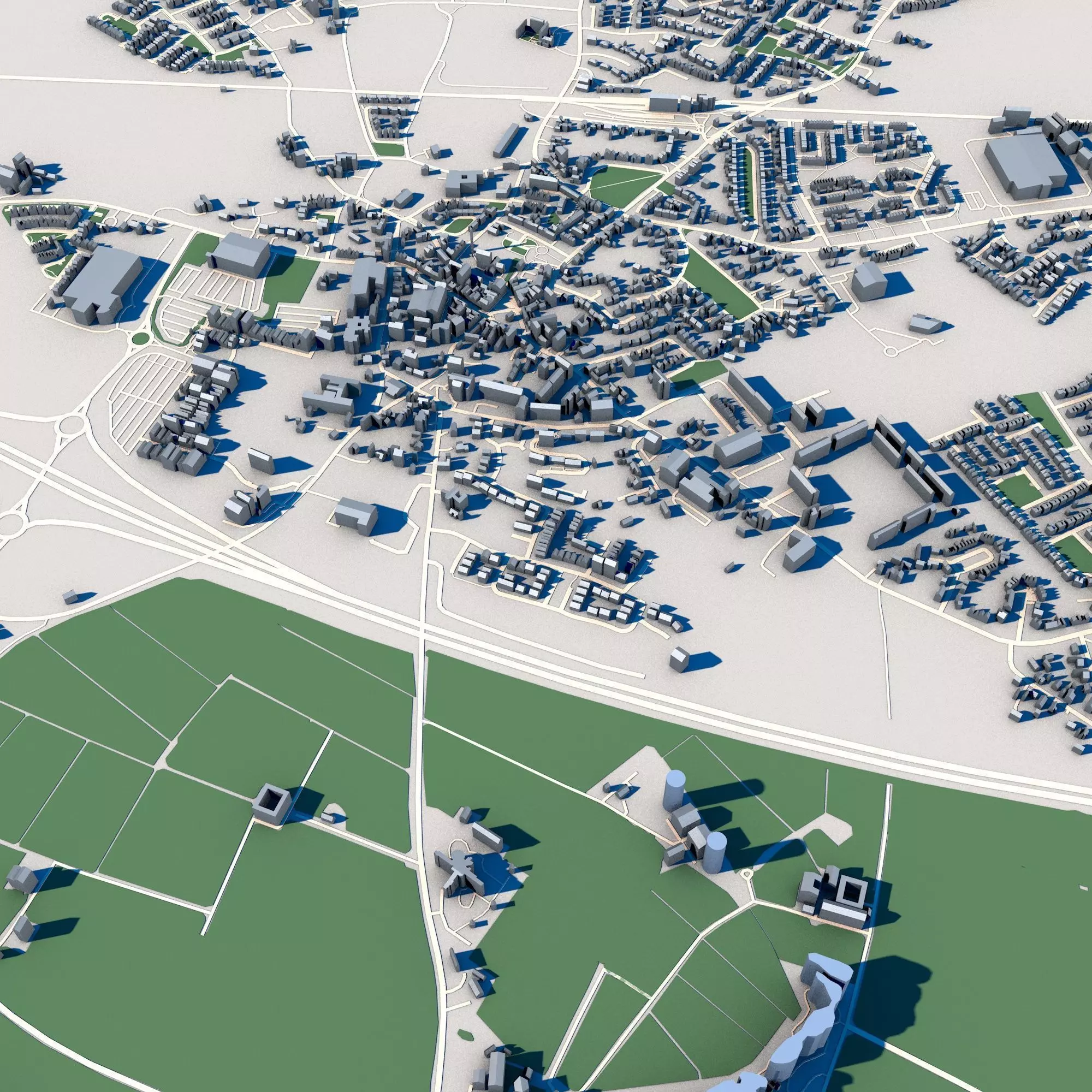 Kildare City Ireland 3D model_0