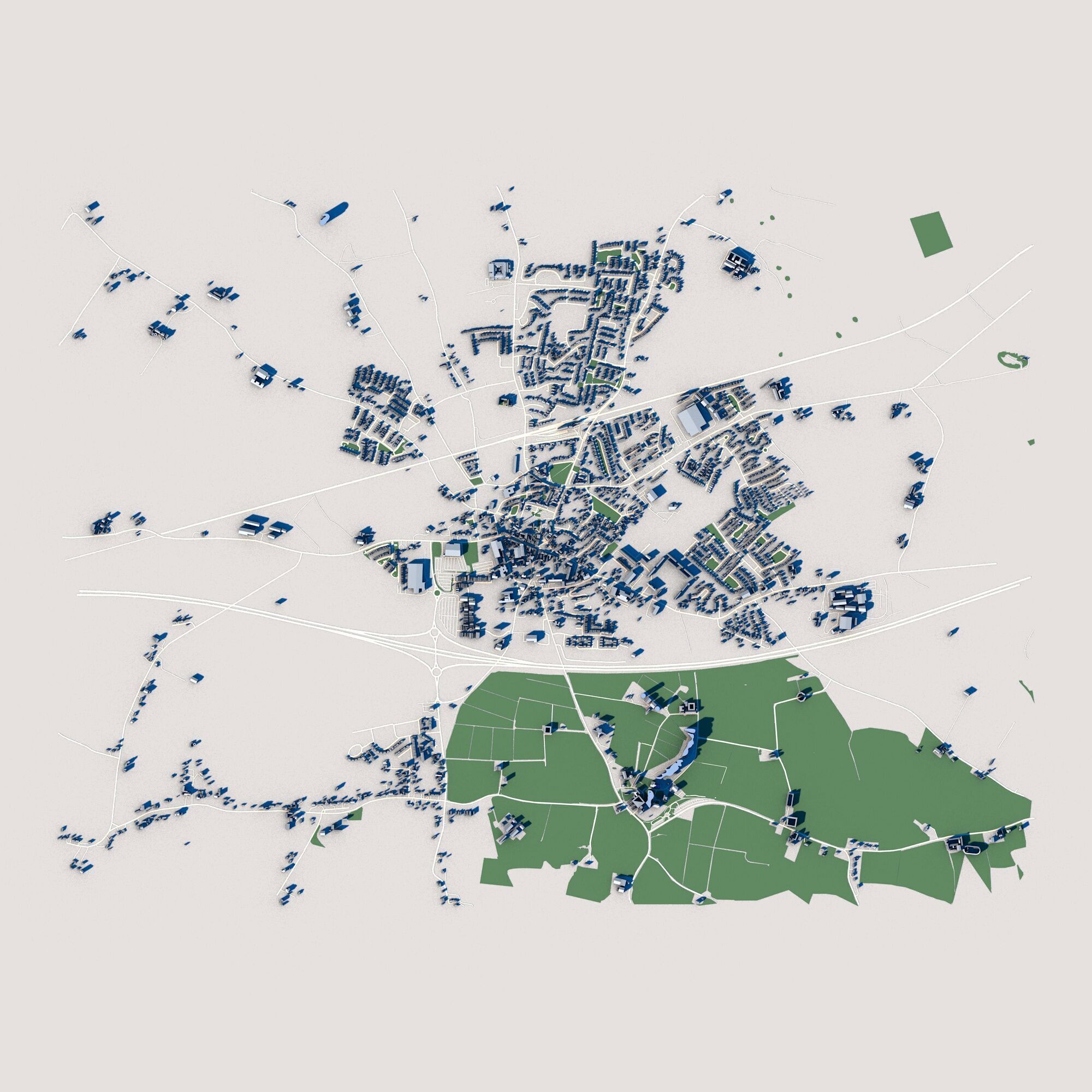 Kildare City Ireland 3D model_7
