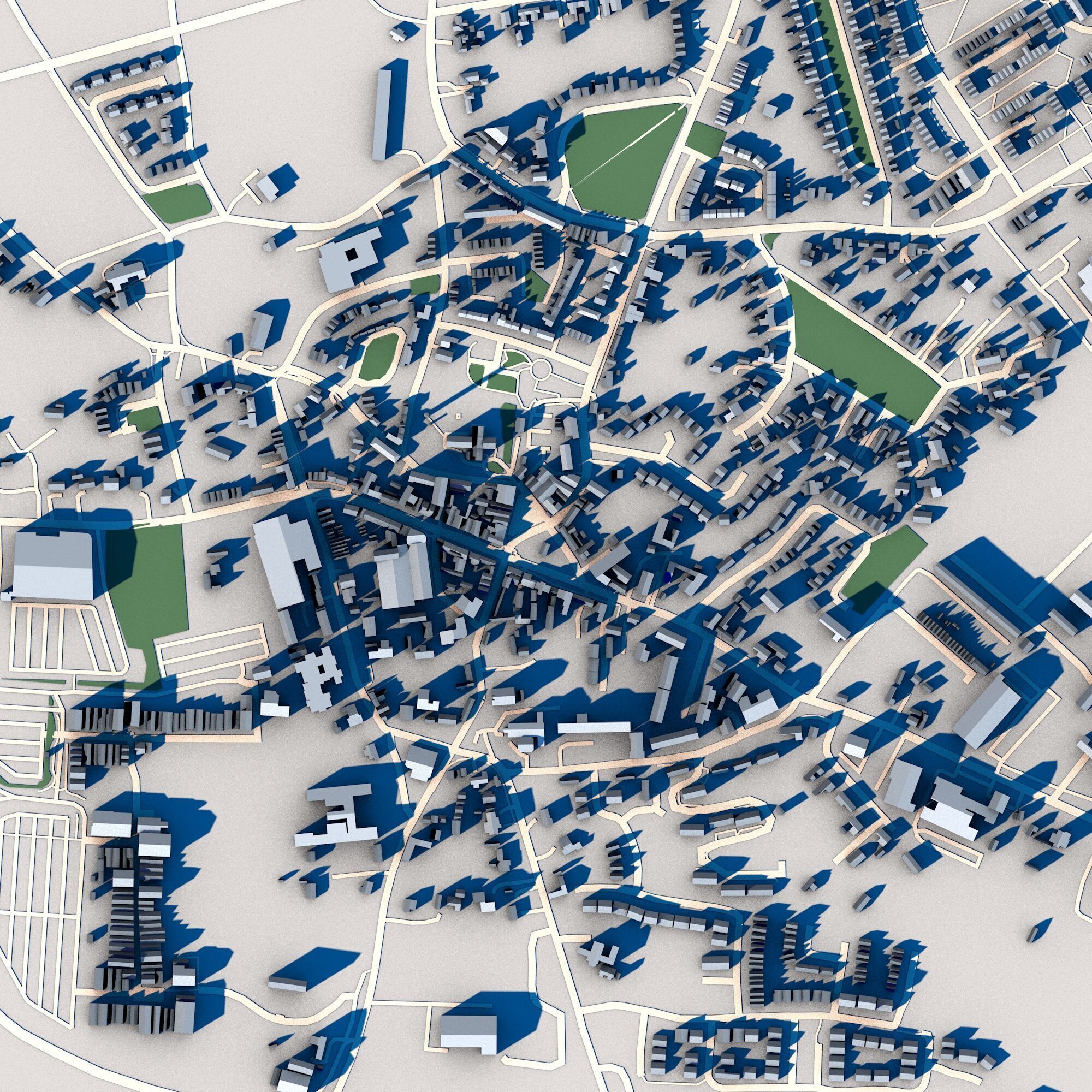 Kildare City Ireland 3D model_8