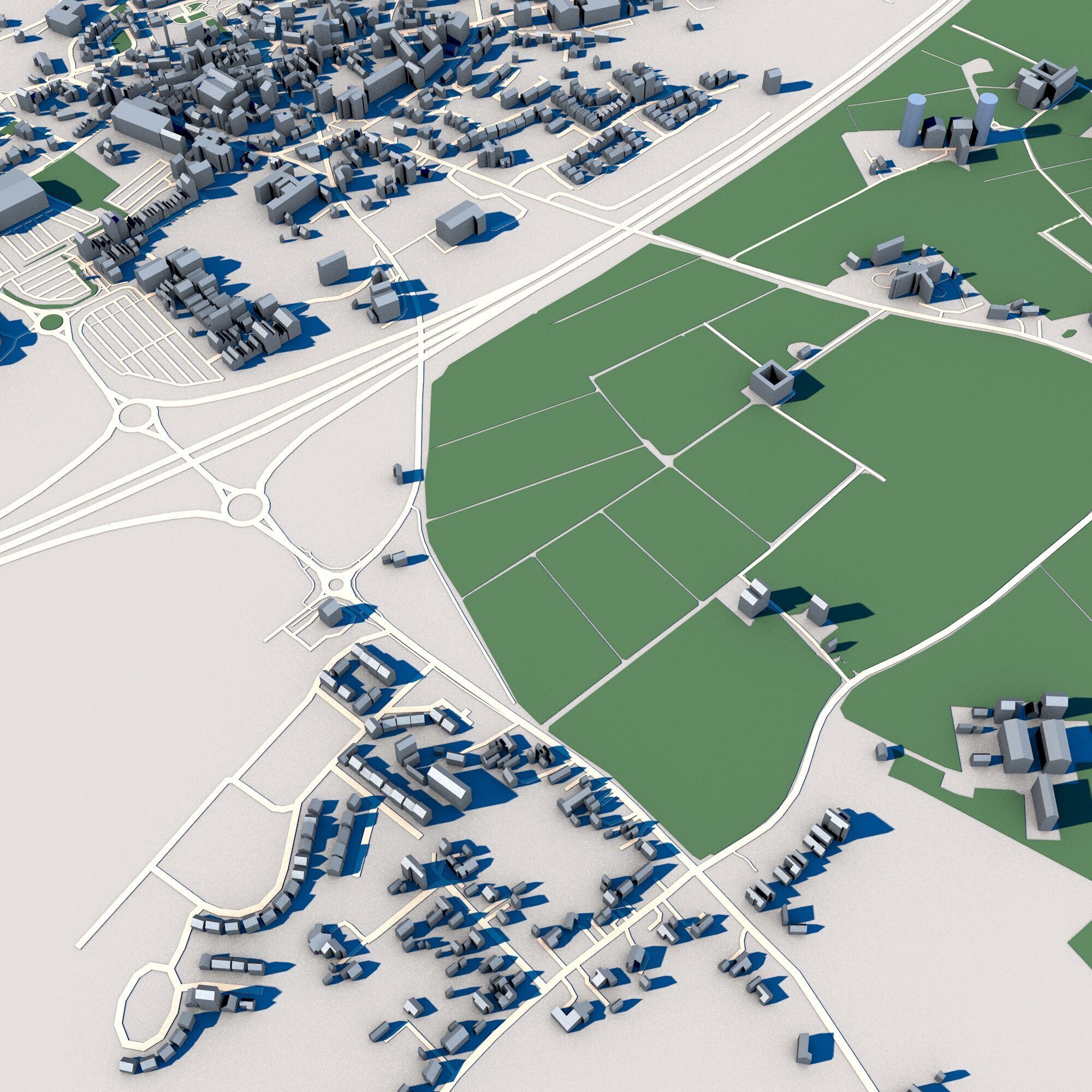 Kildare City Ireland 3D model_2