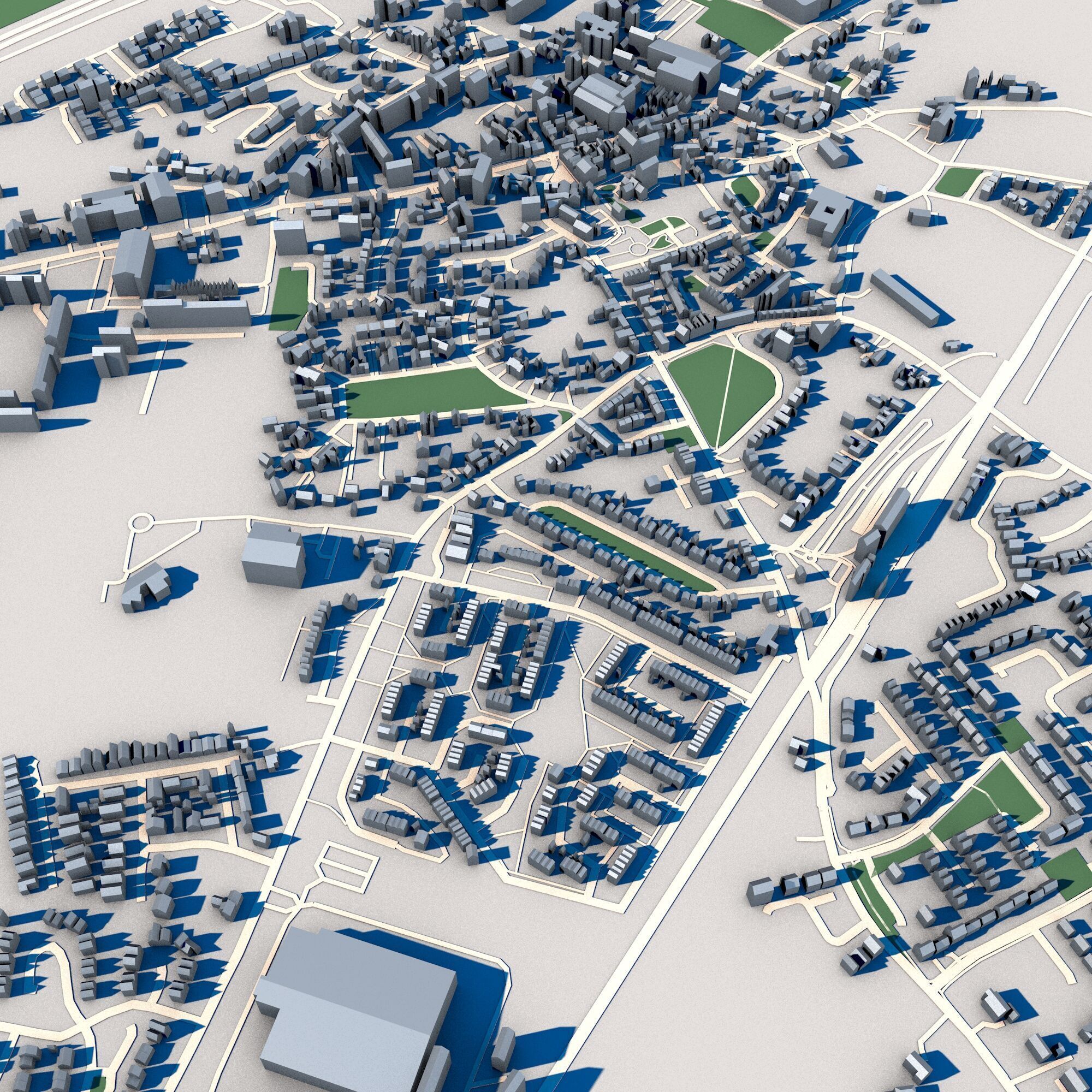 Kildare City Ireland 3D model_9