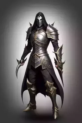 Horror Medieval Haunted Knight Character