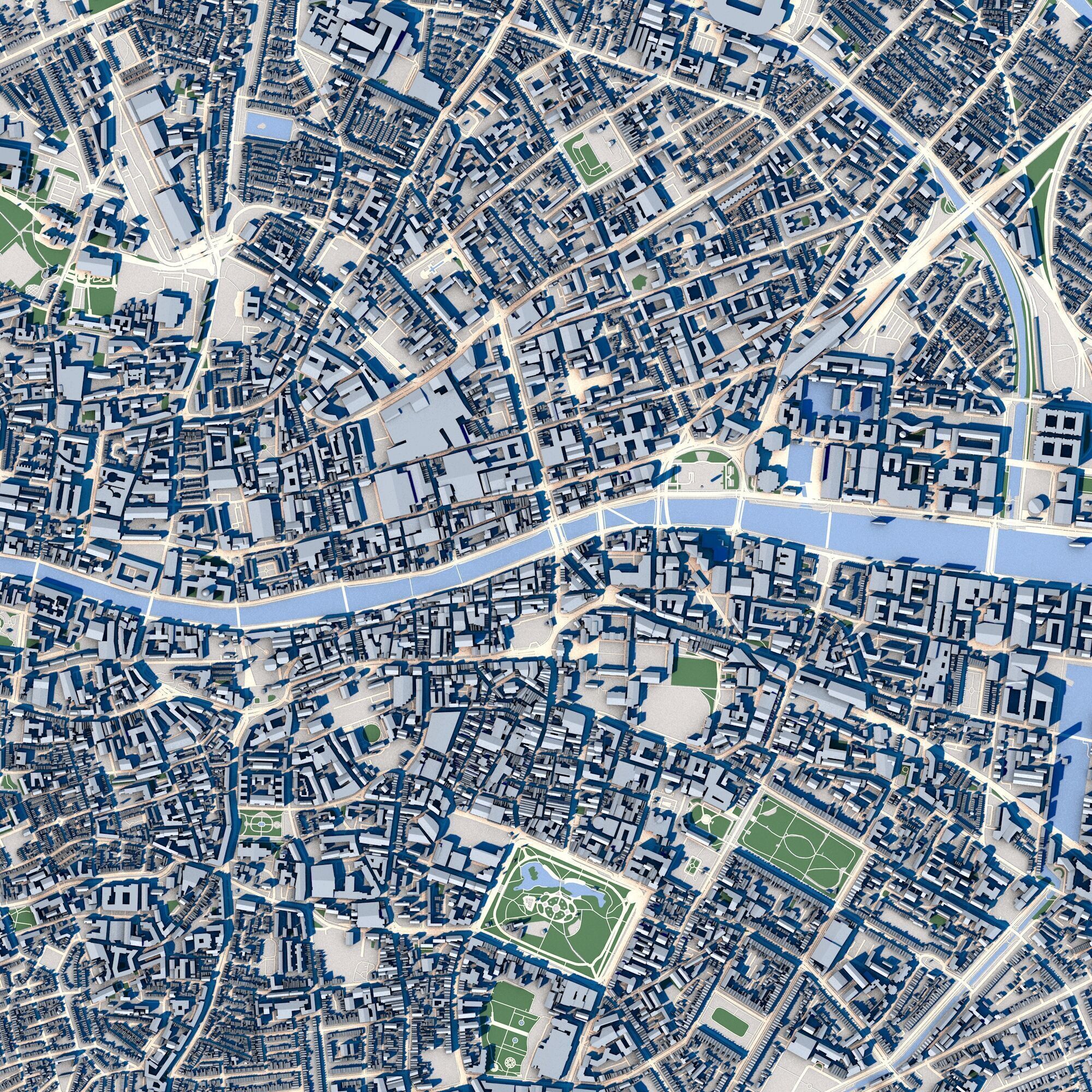 Dublin City Ireland 3D model_3