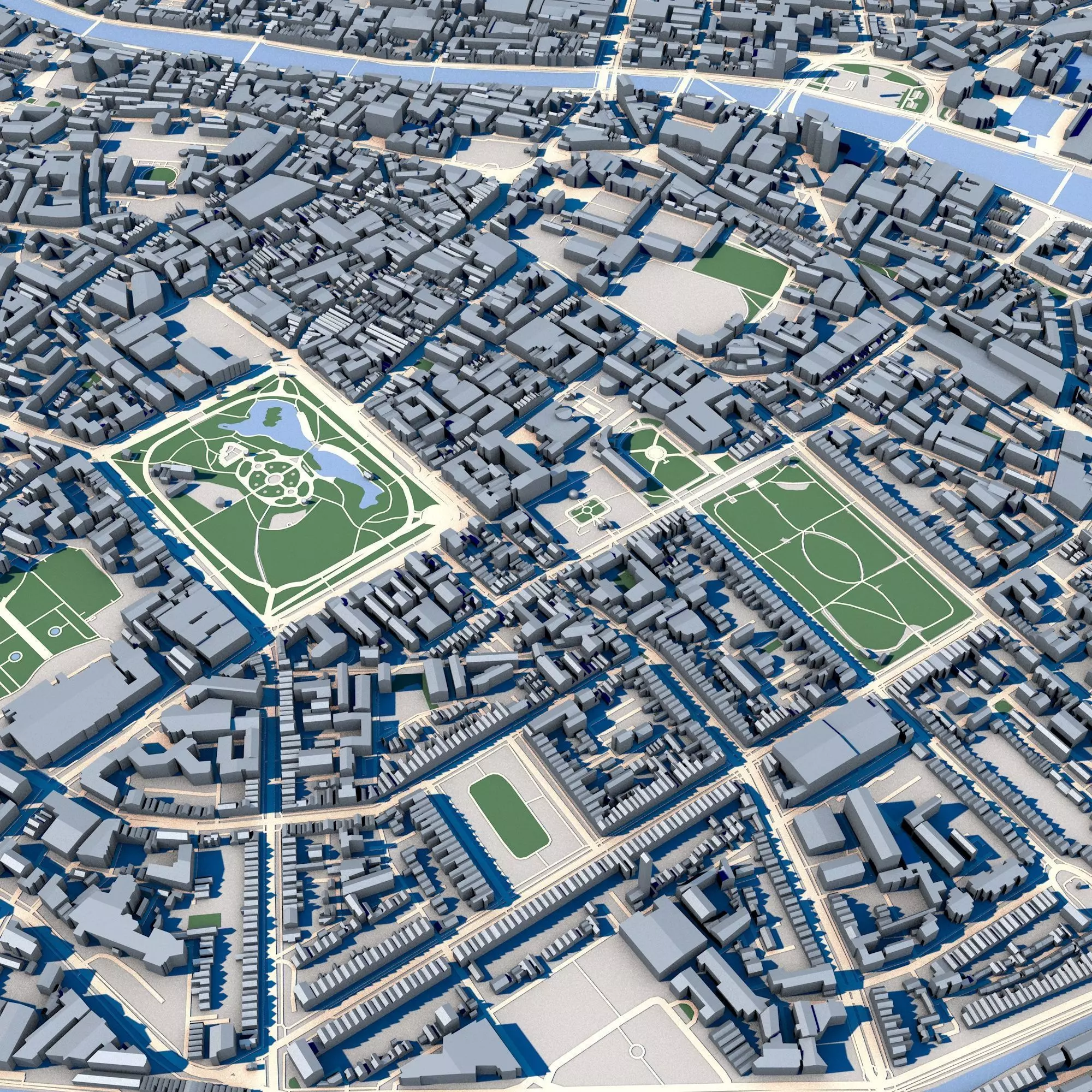 Dublin City Ireland 3D model_0