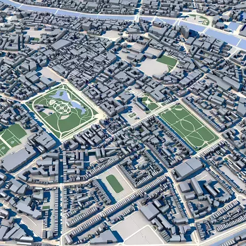 Dublin City Ireland 3D model