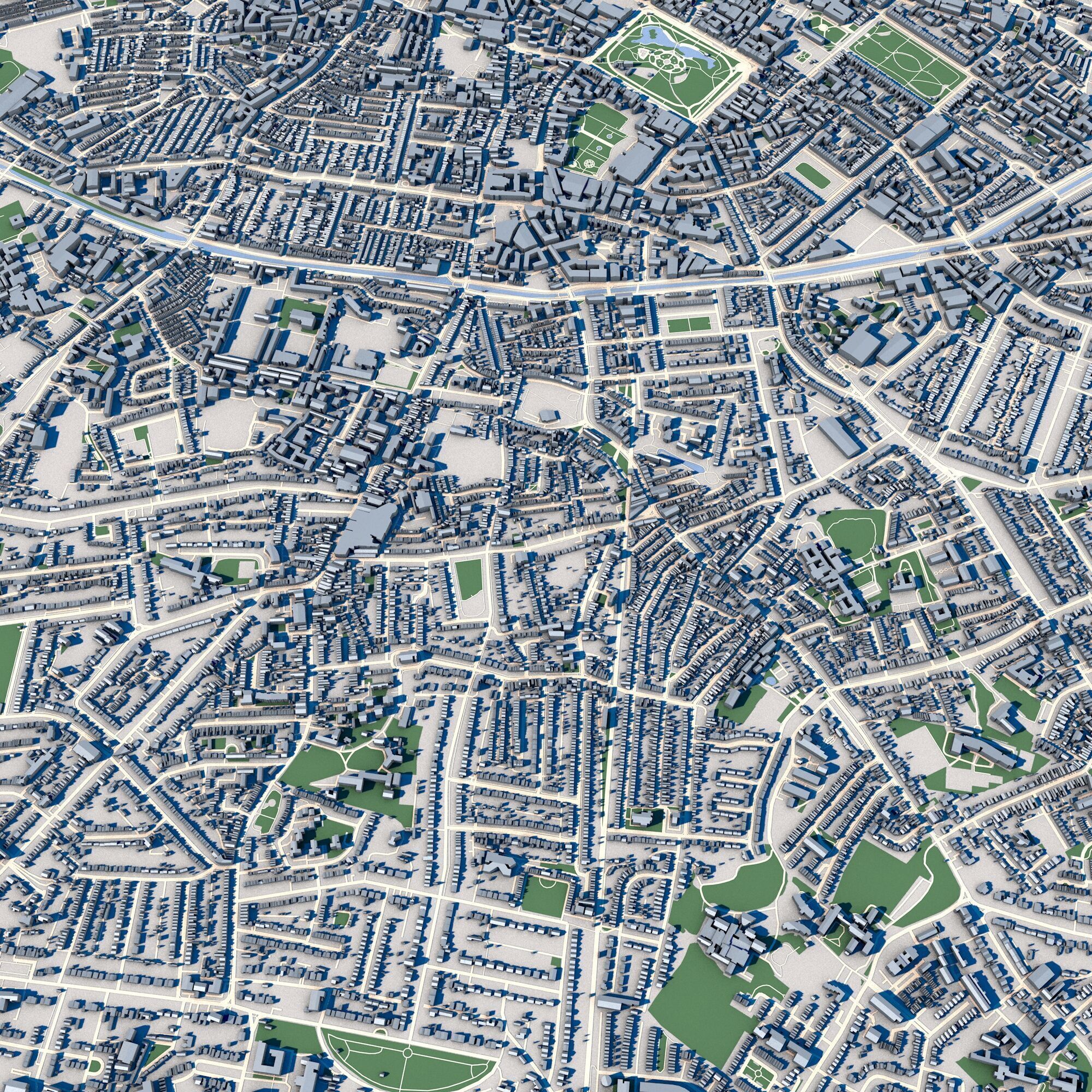 Dublin City Ireland 3D model_5
