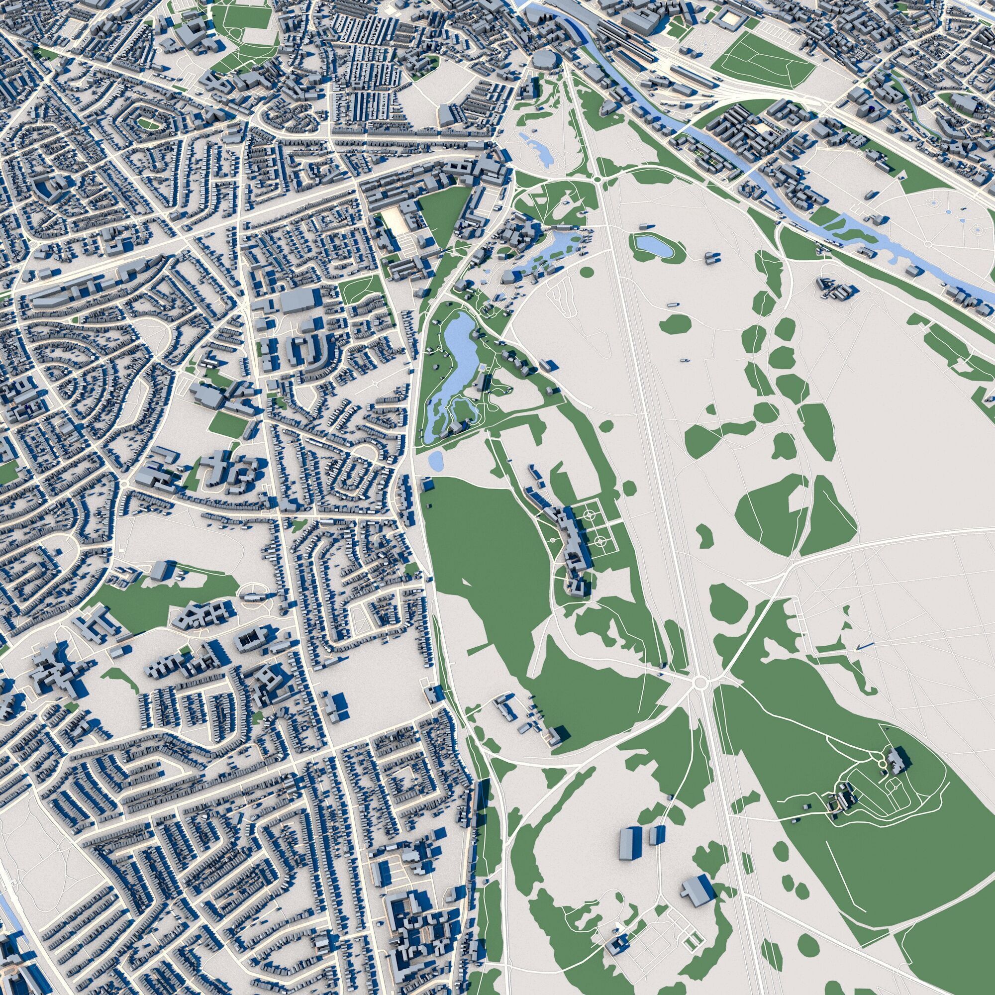 Dublin City Ireland 3D model_8