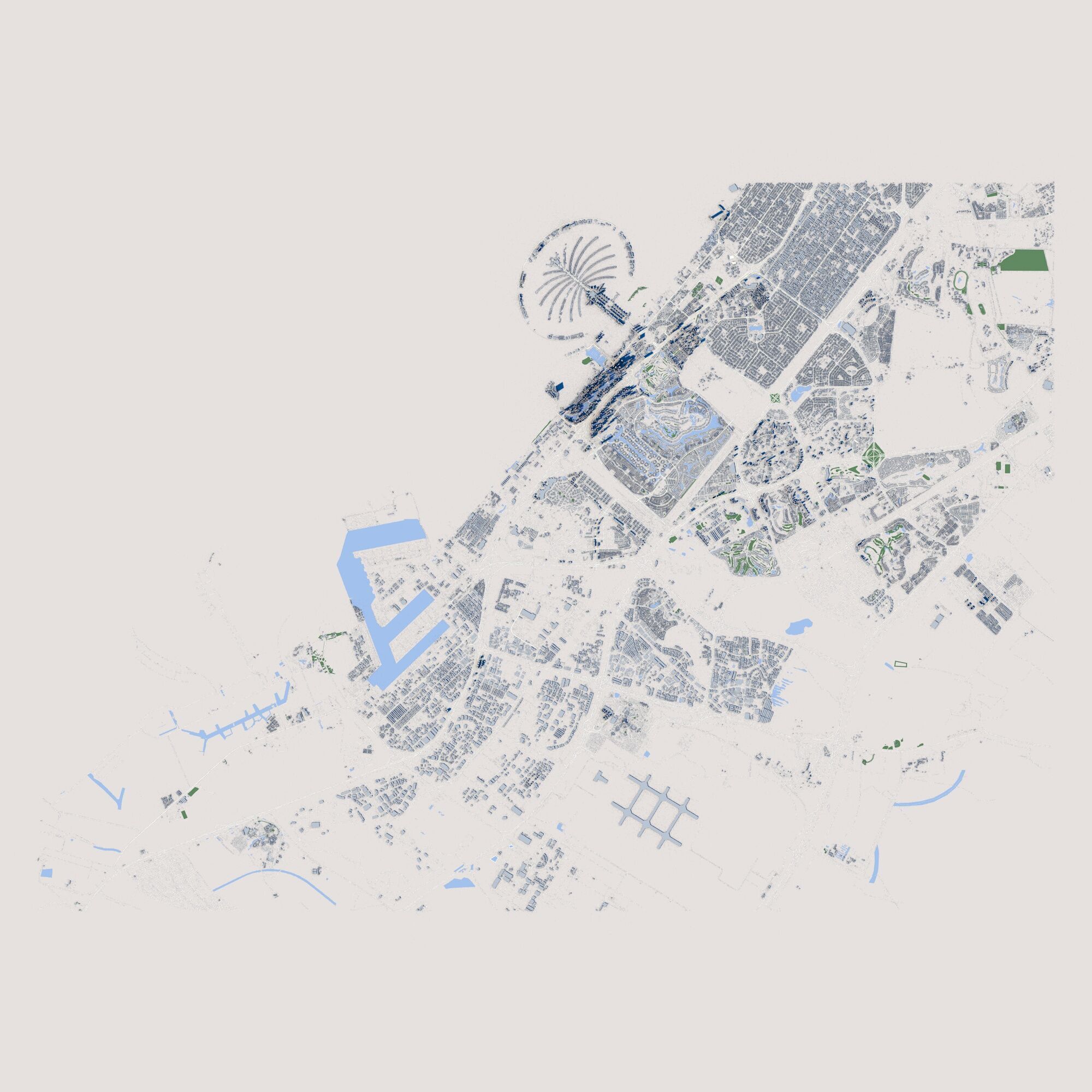 Dubai City United Arab Emirates 3D model_2