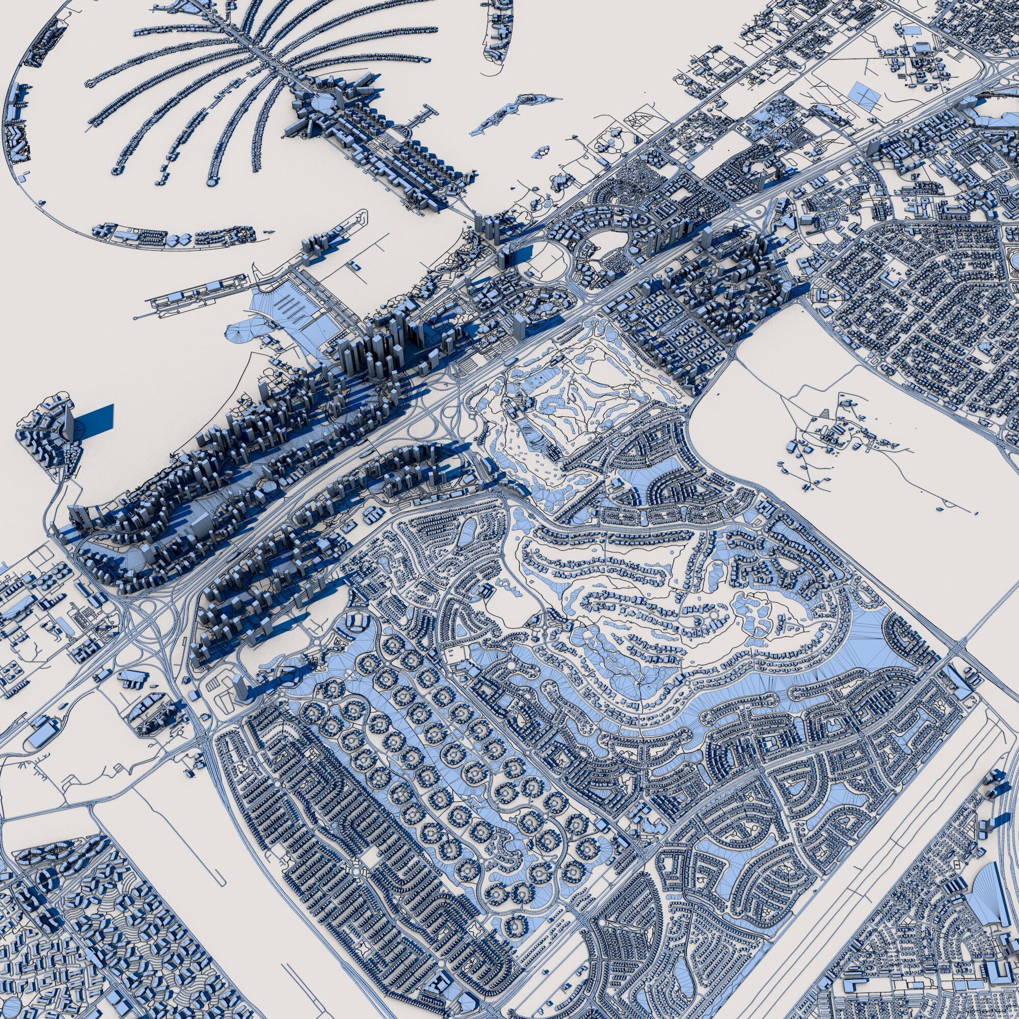 Dubai City United Arab Emirates 3D model_11