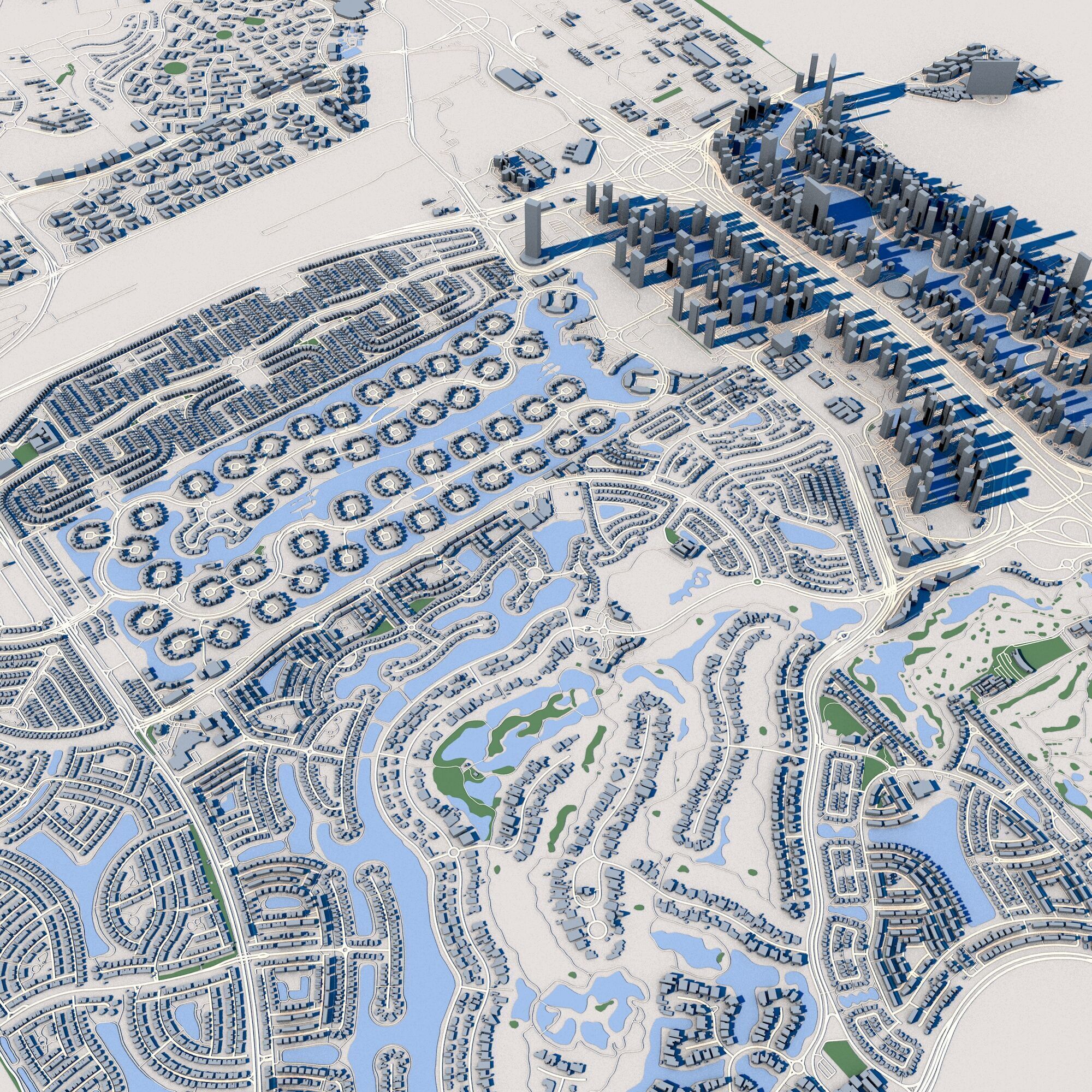 Dubai City United Arab Emirates 3D model_10