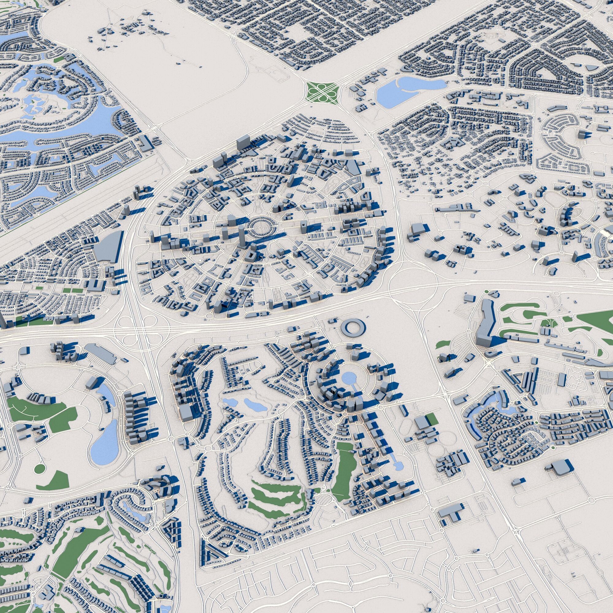 Dubai City United Arab Emirates 3D model_4