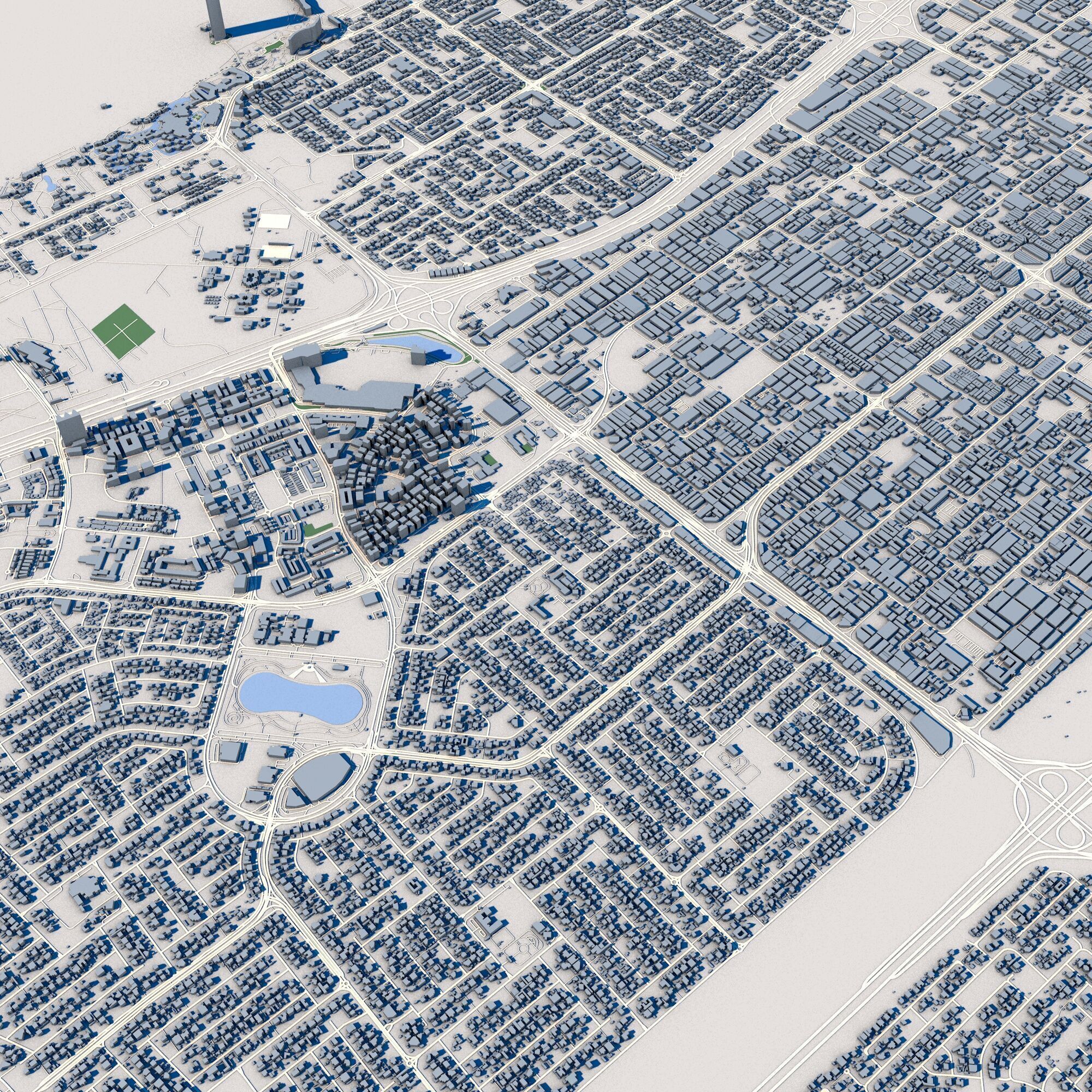 Dubai City United Arab Emirates 3D model_5