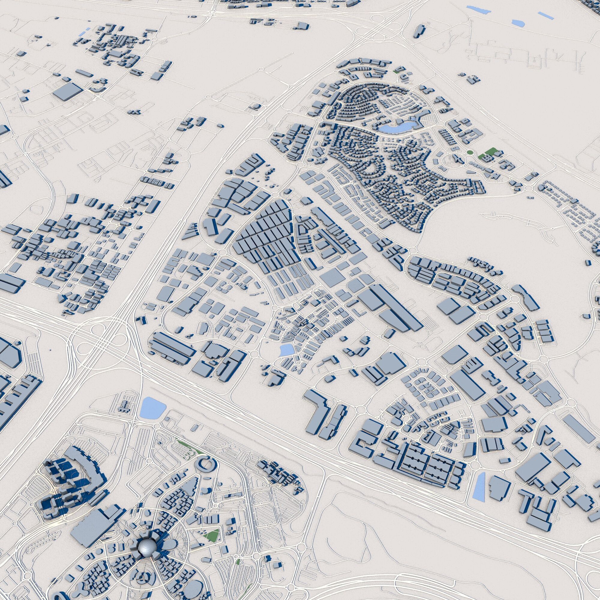 Dubai City United Arab Emirates 3D model_8