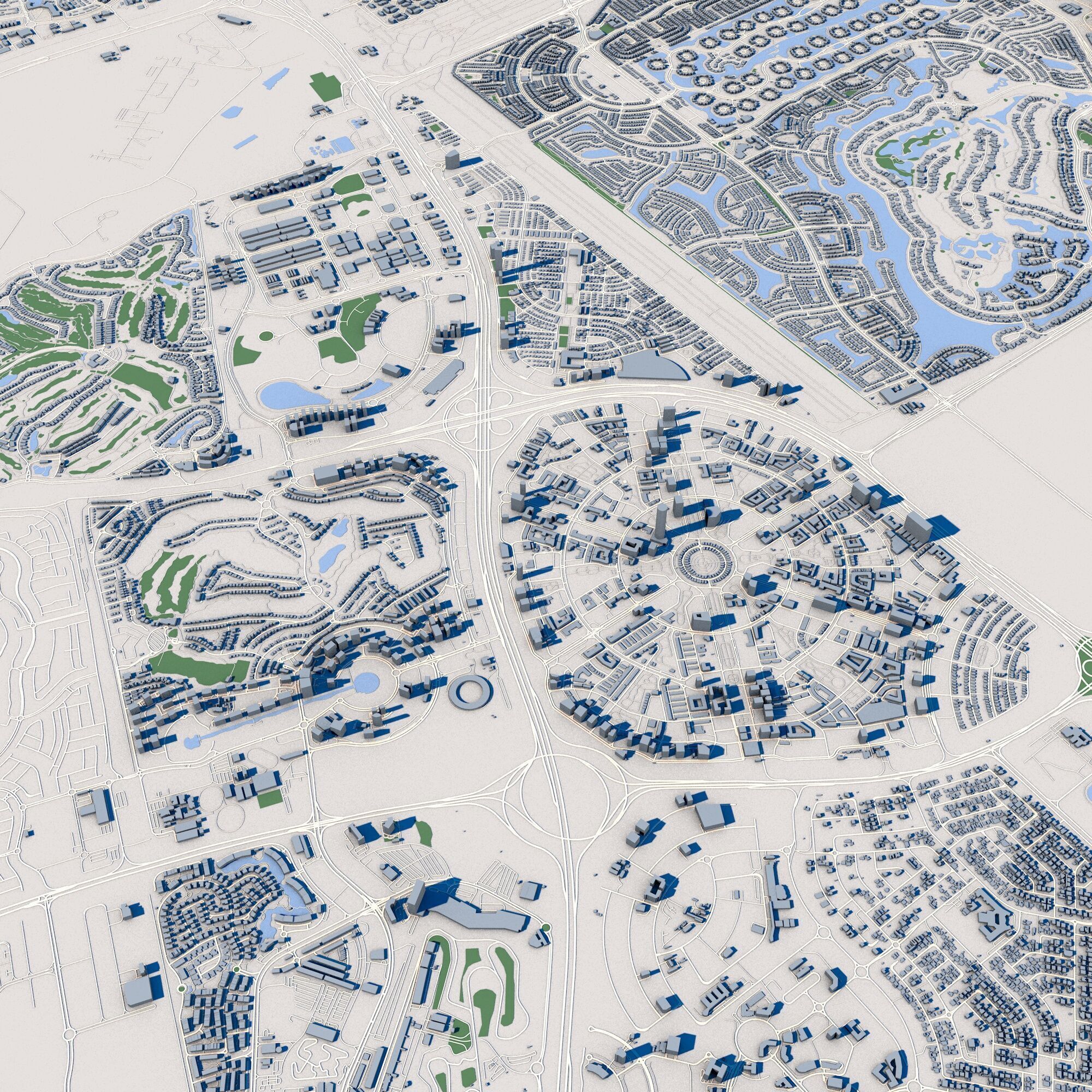 Dubai City United Arab Emirates 3D model_9